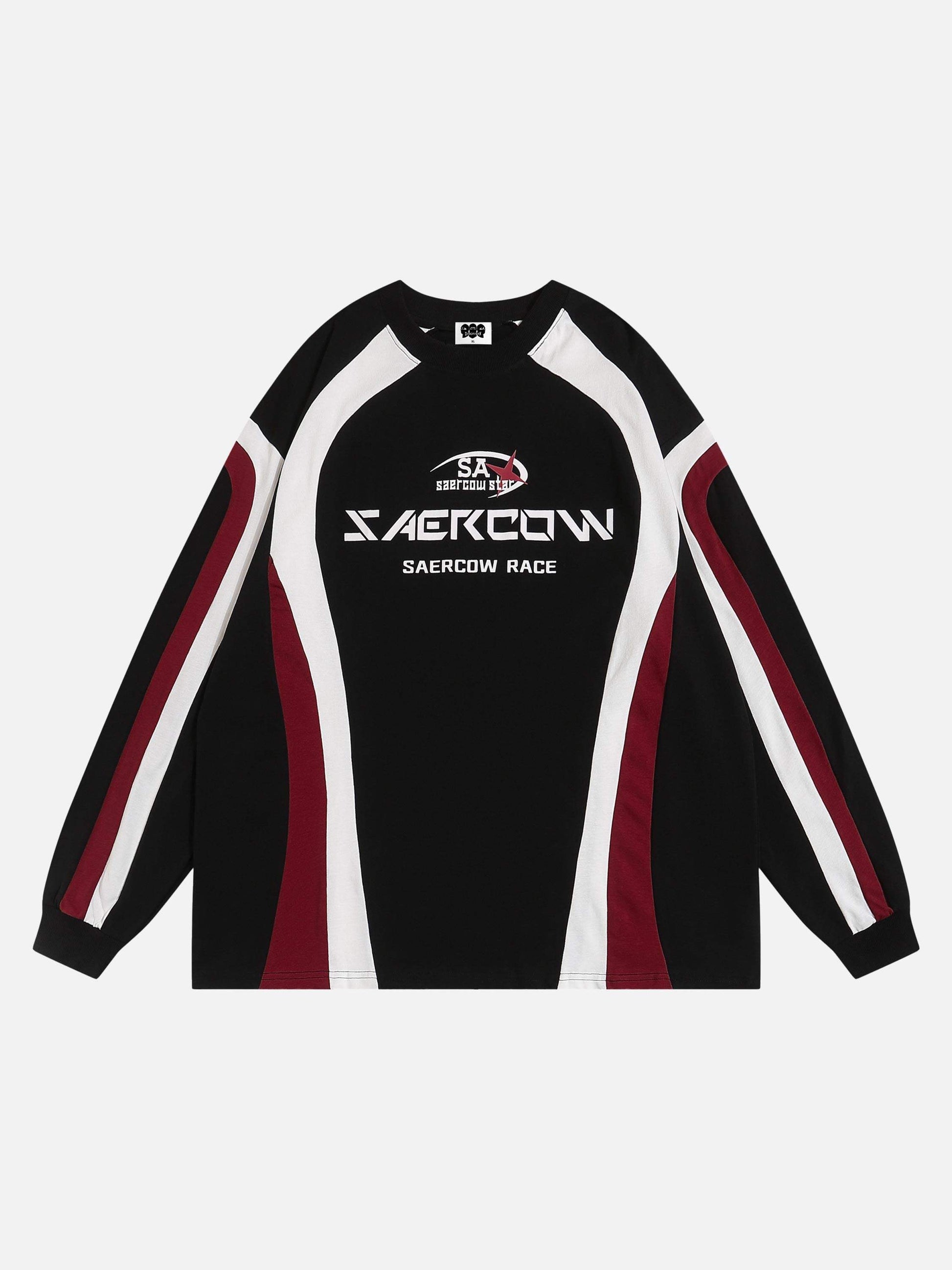 Disguisen Spliced Motorcycle Long Sleeve T-shirt