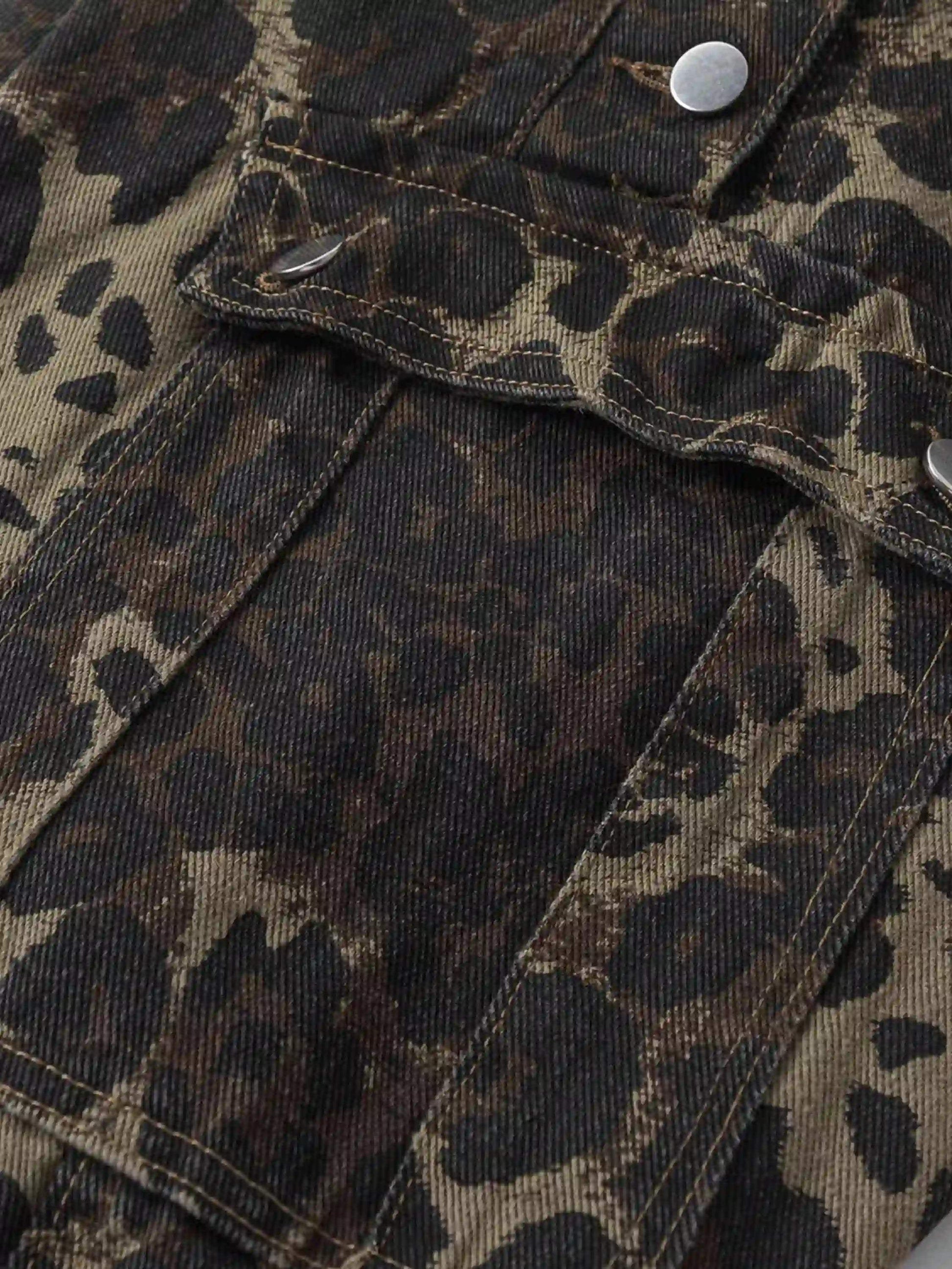 Disguisen Street Leopard Print Overalls