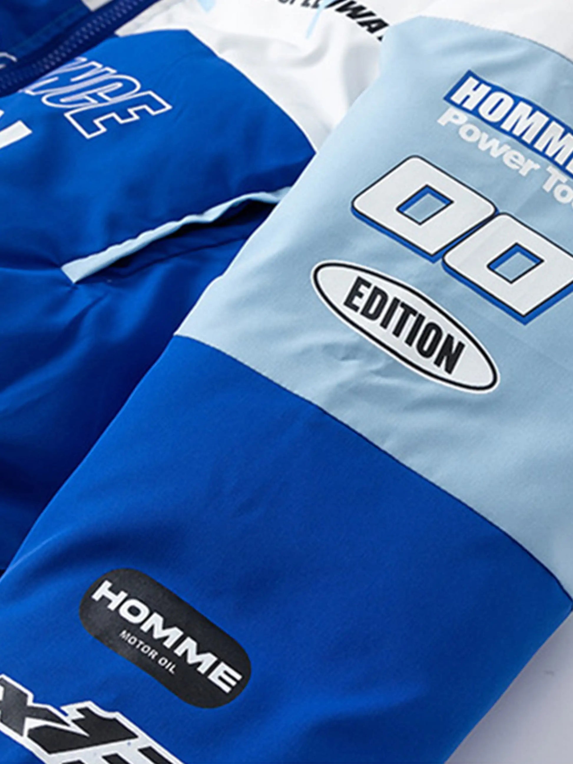 Racing Print Hooded Coat