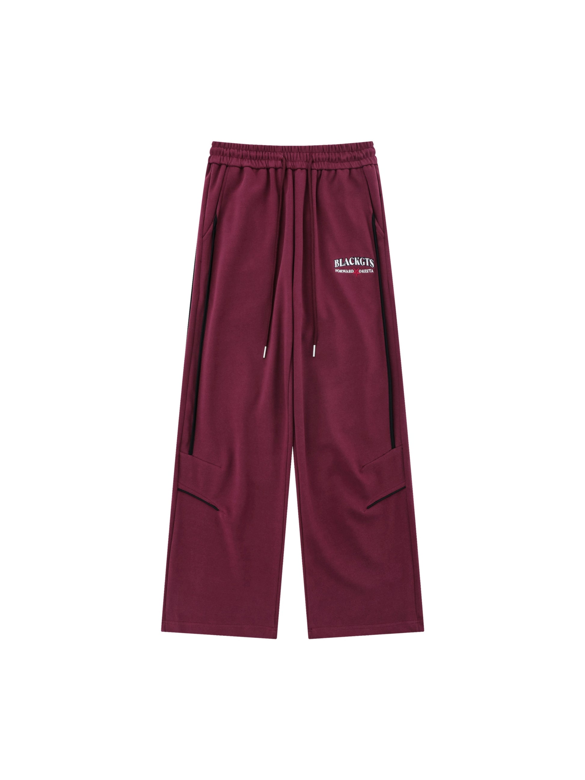 Contrast Color Loose Sweatpants