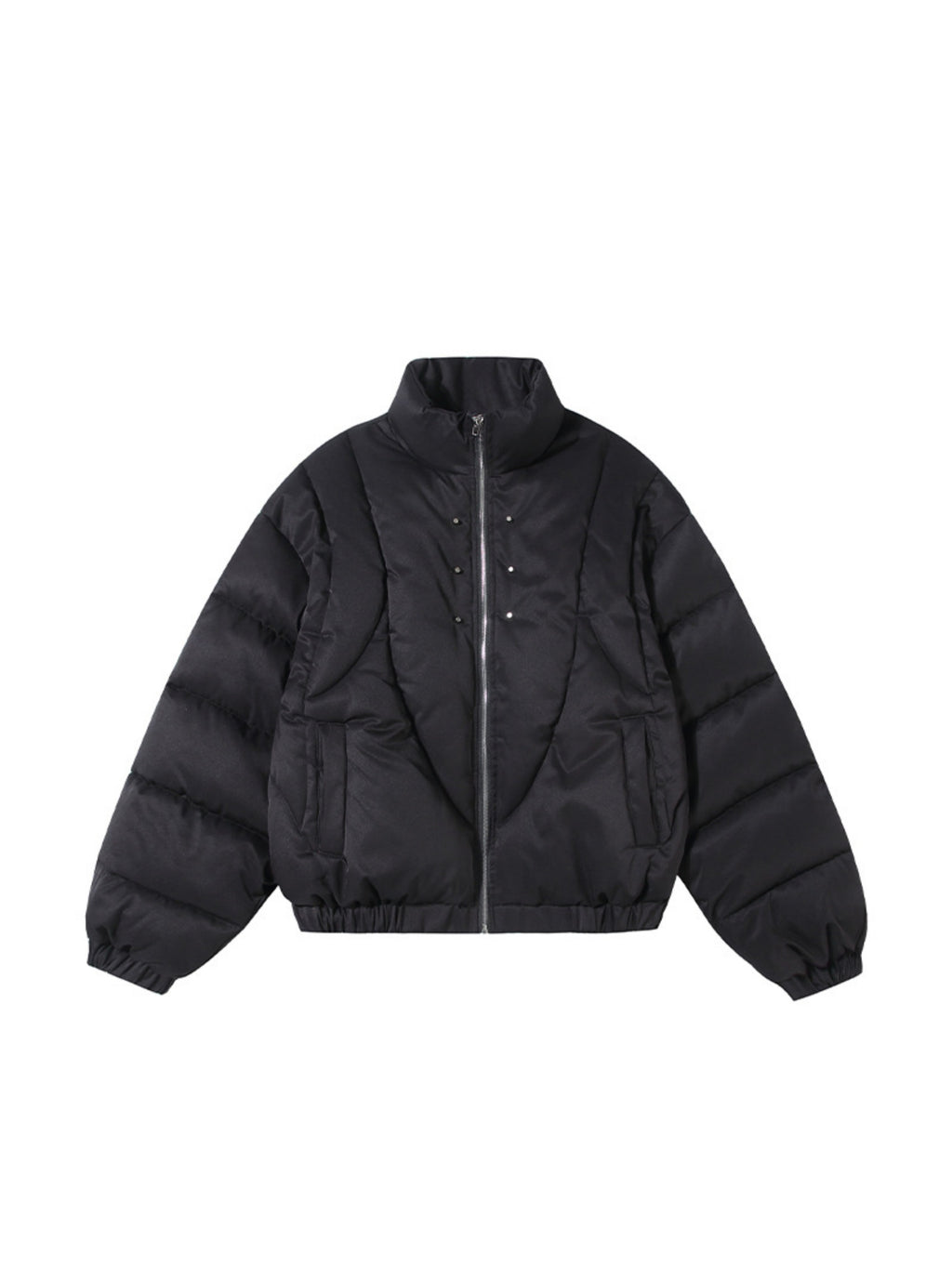 Rivet Zipper Waterproof Coat