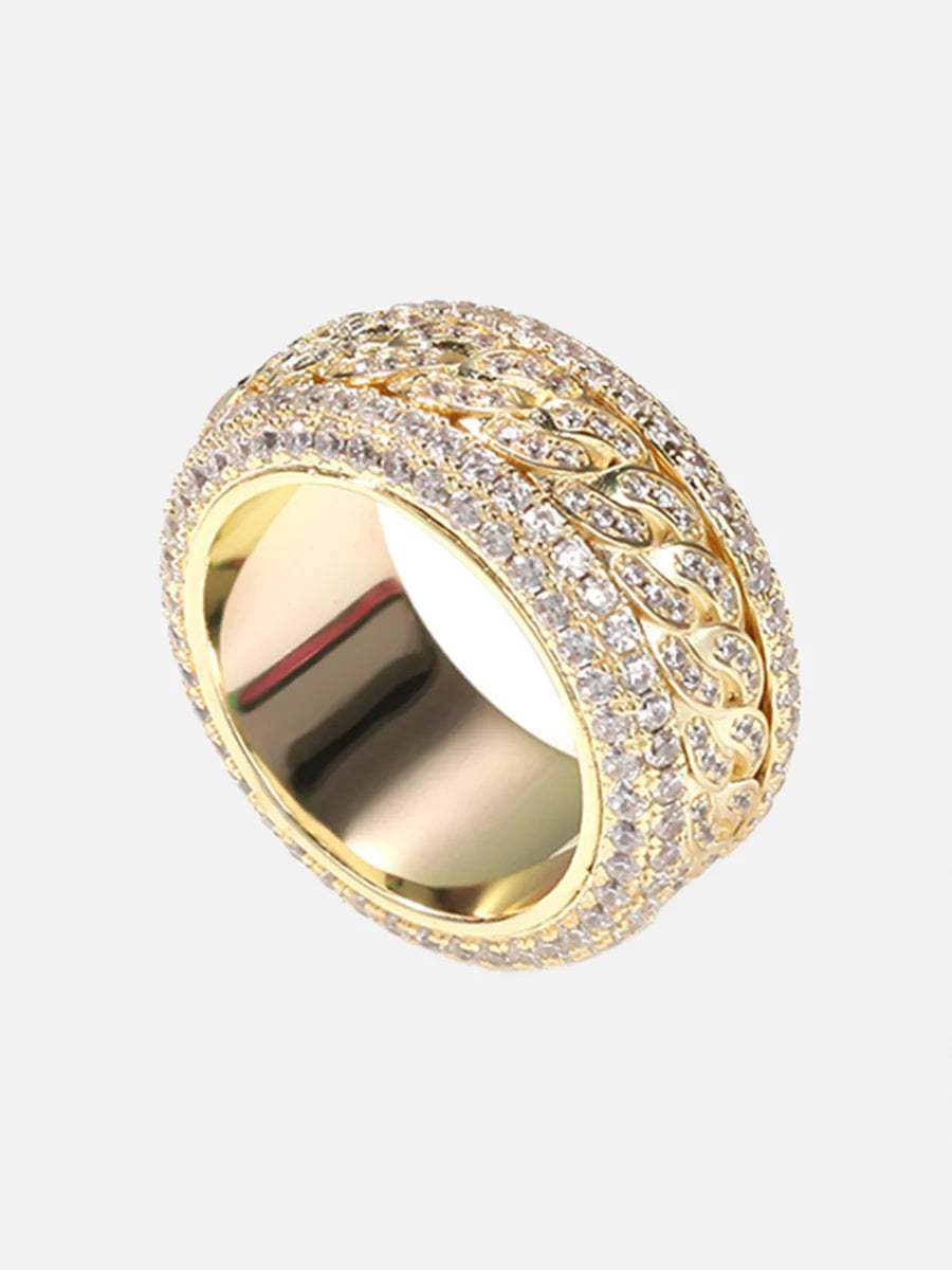 Disguisen Full Diamond Spinnable Ring