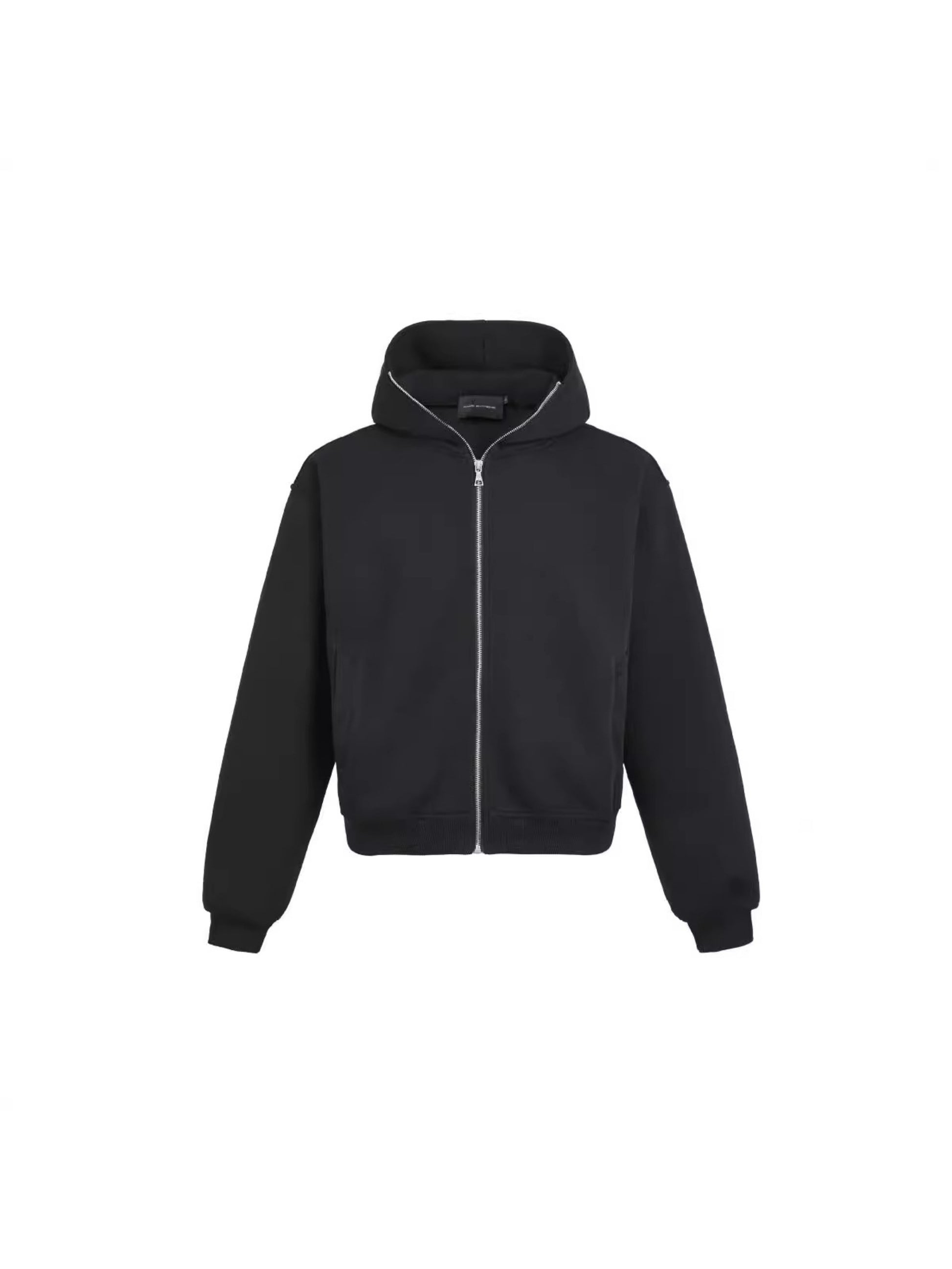 Simple Solid Color Zipper Hoodie