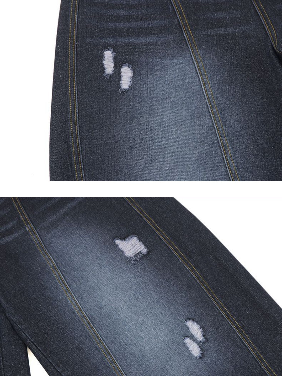 Vintage Curved Distressed Jeans