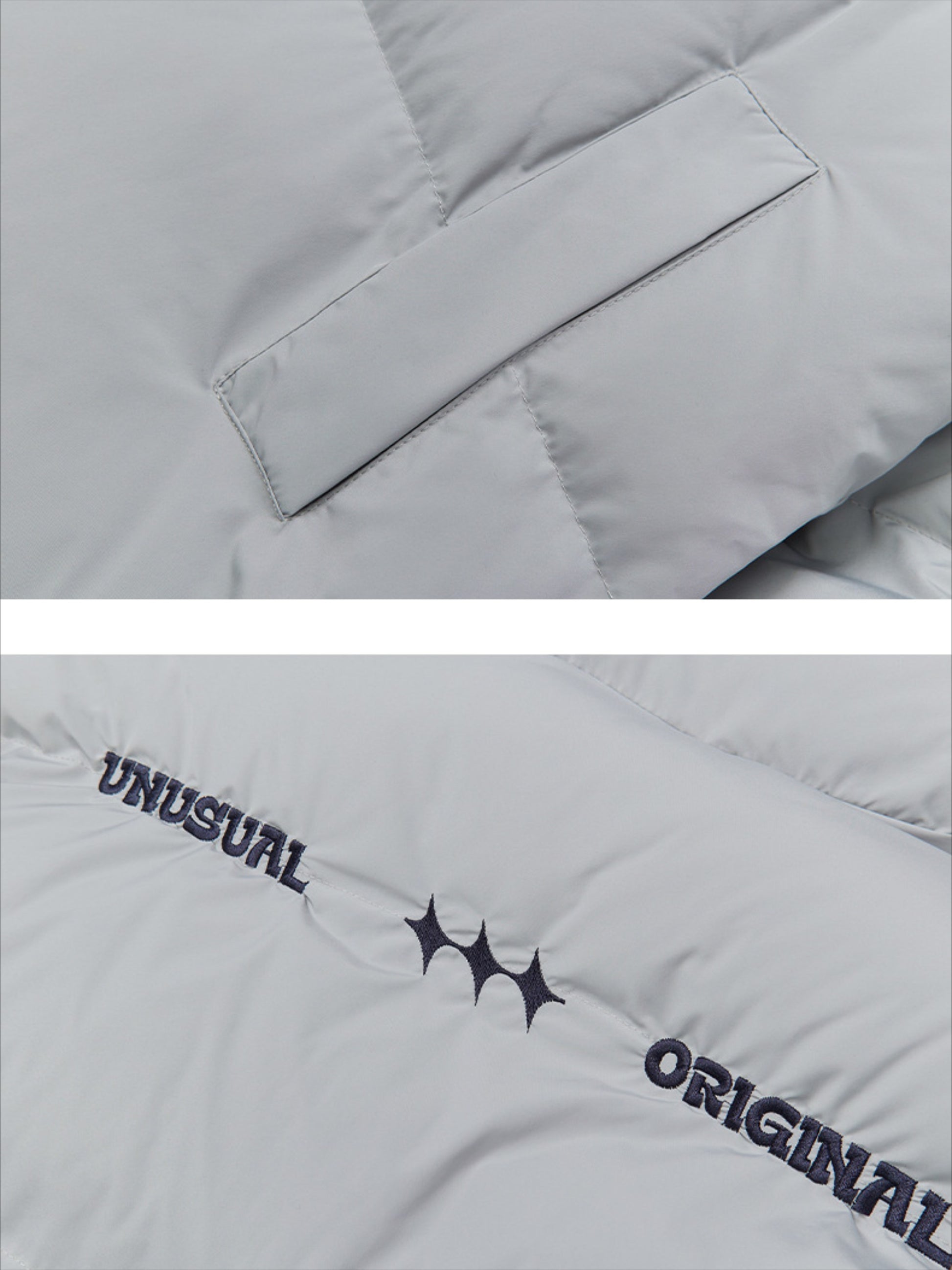 Embroidery Letter Light Coat