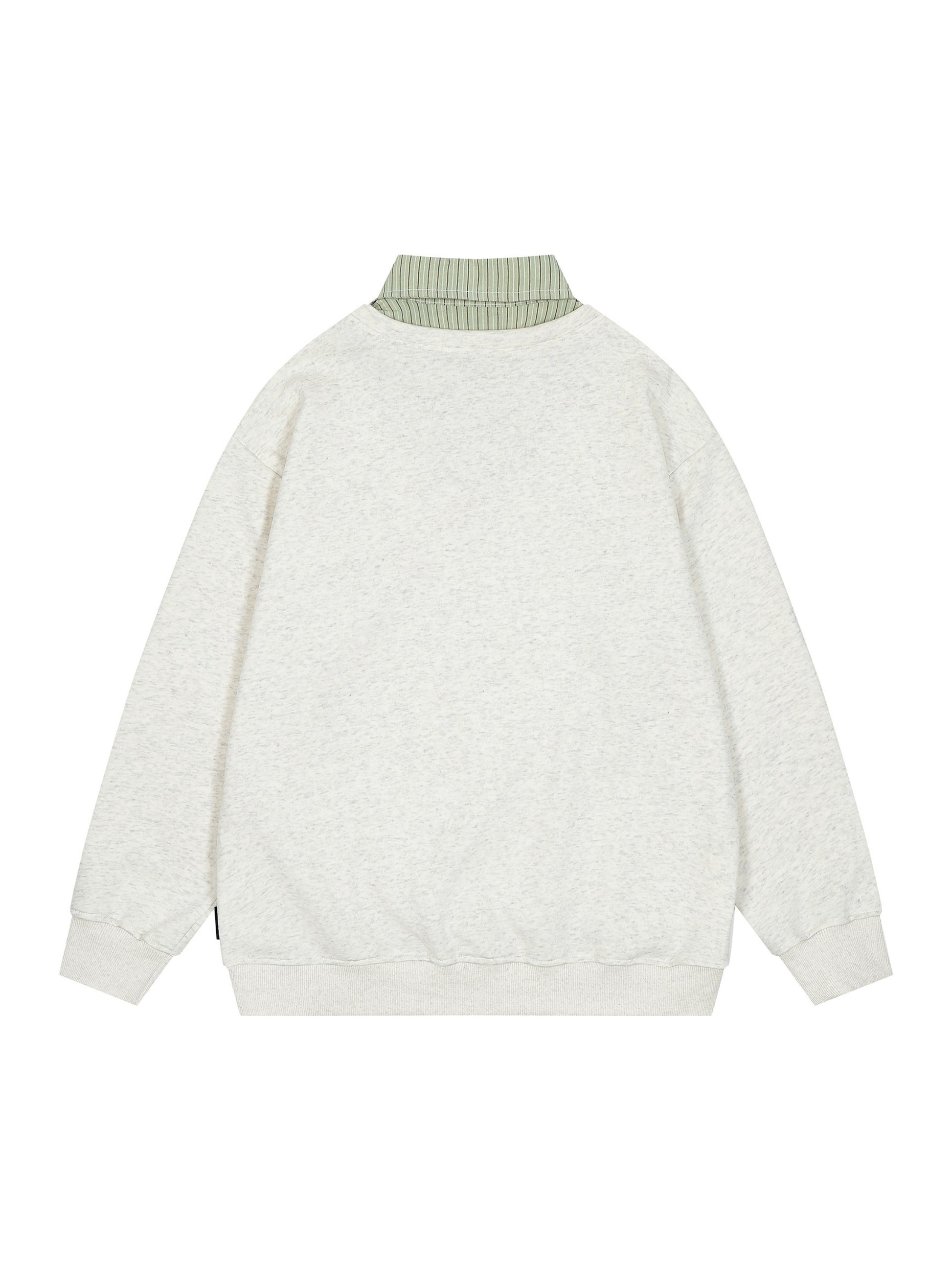 Preppy Style Fake Two Piece Sweatshirt