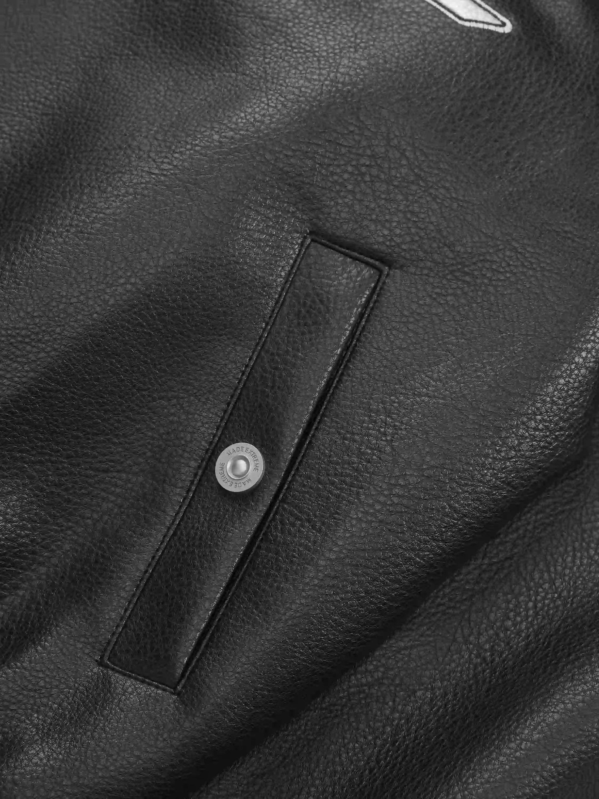 Disguisen American Vintage Street PU Leather Jacket-0662
