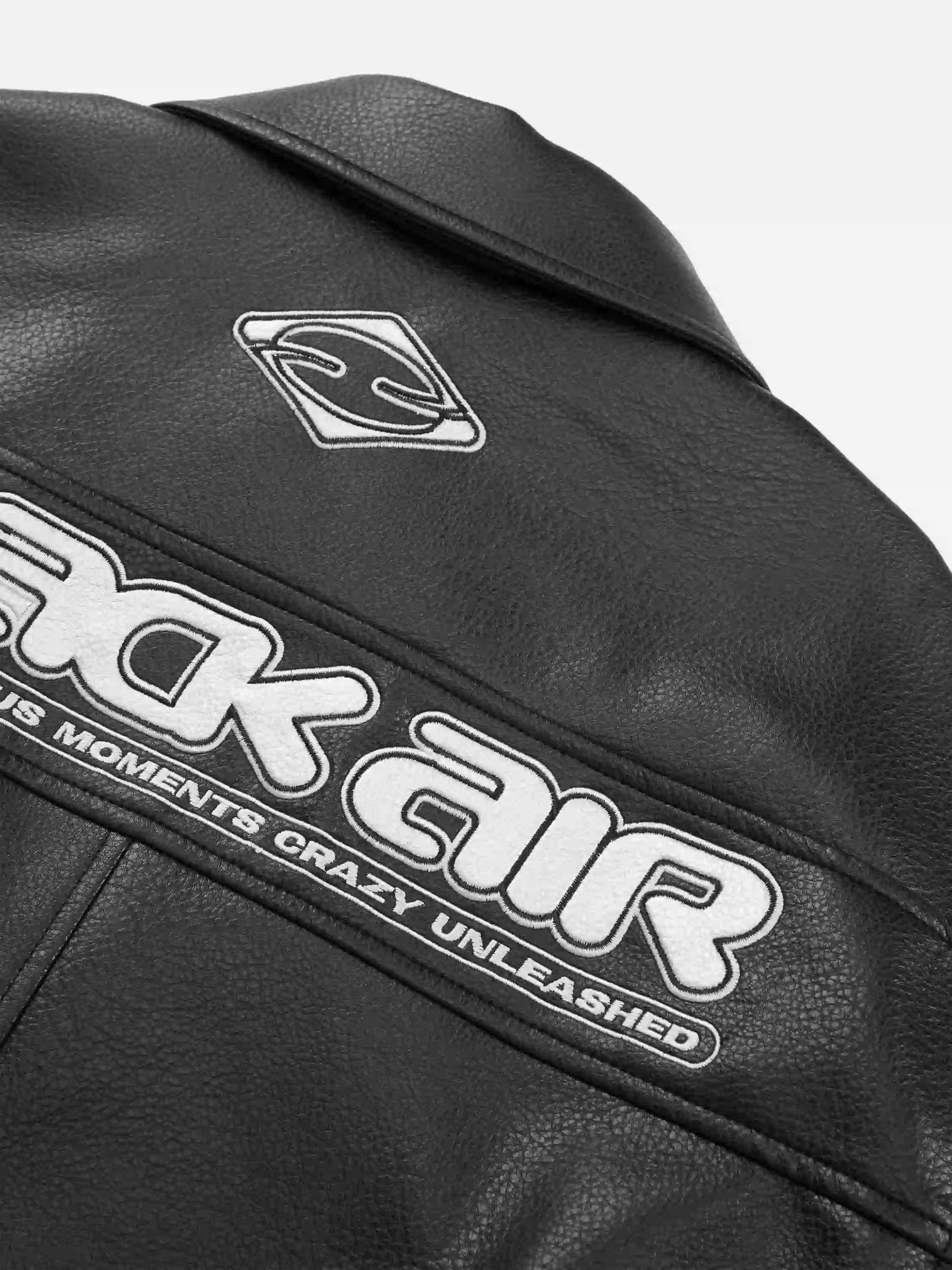 Disguisen American Vintage Street PU Leather Jacket-0662