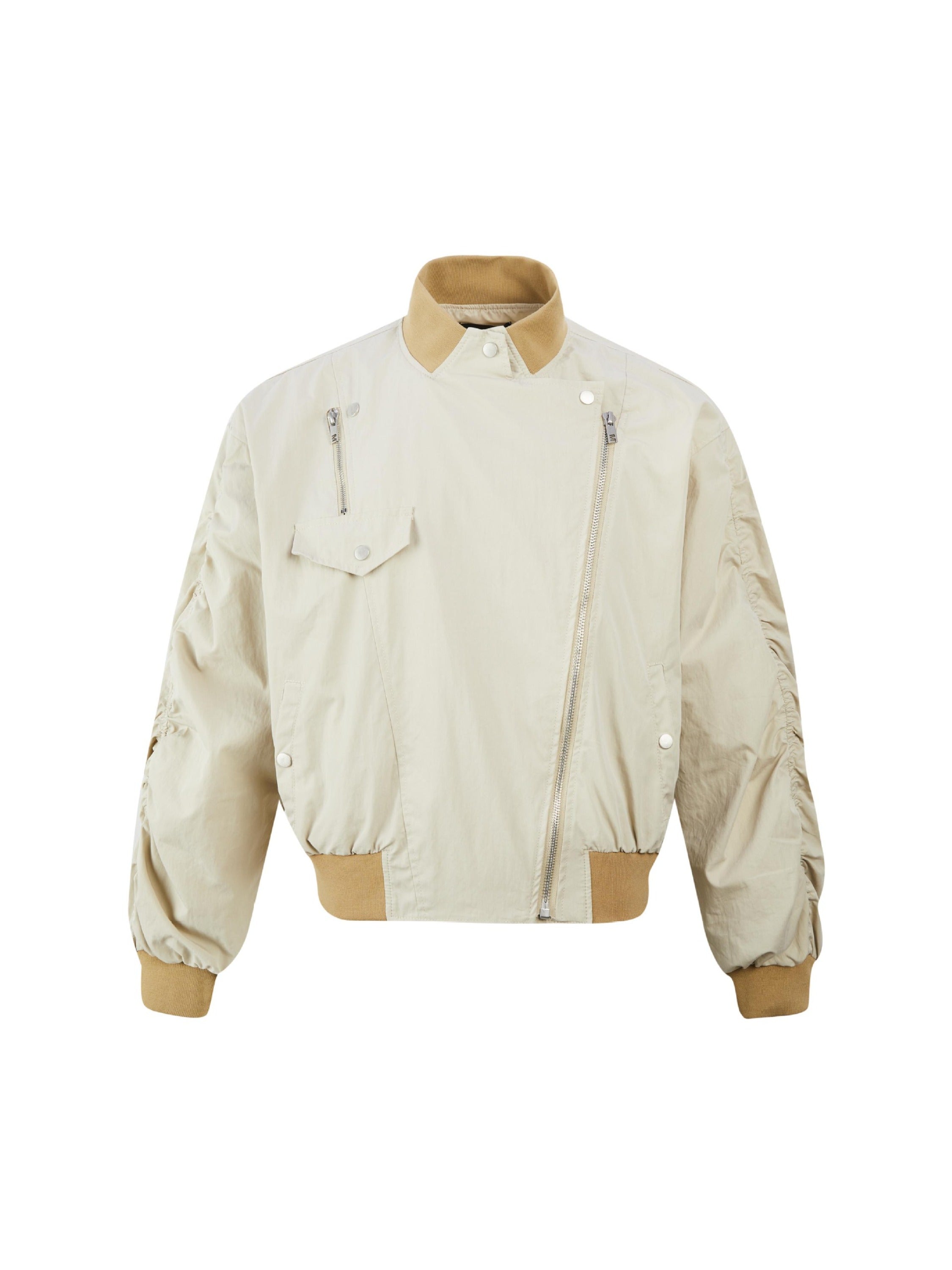 Vintage Work Cargo Solid Color Leisure Jacket