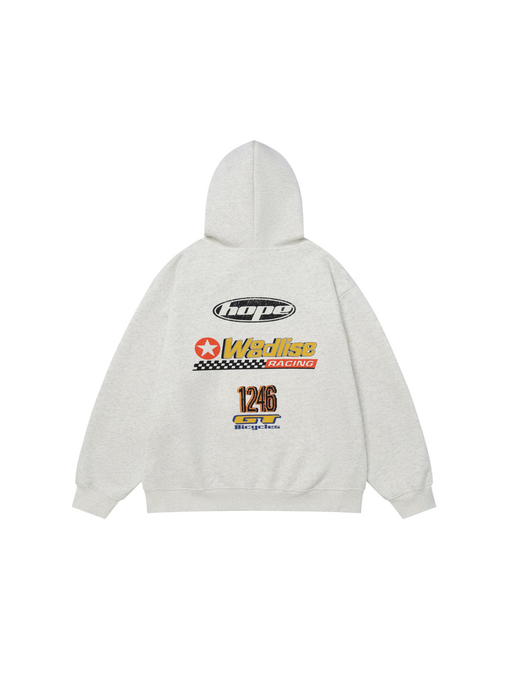 Car Explosion Letters Print Hoodie
