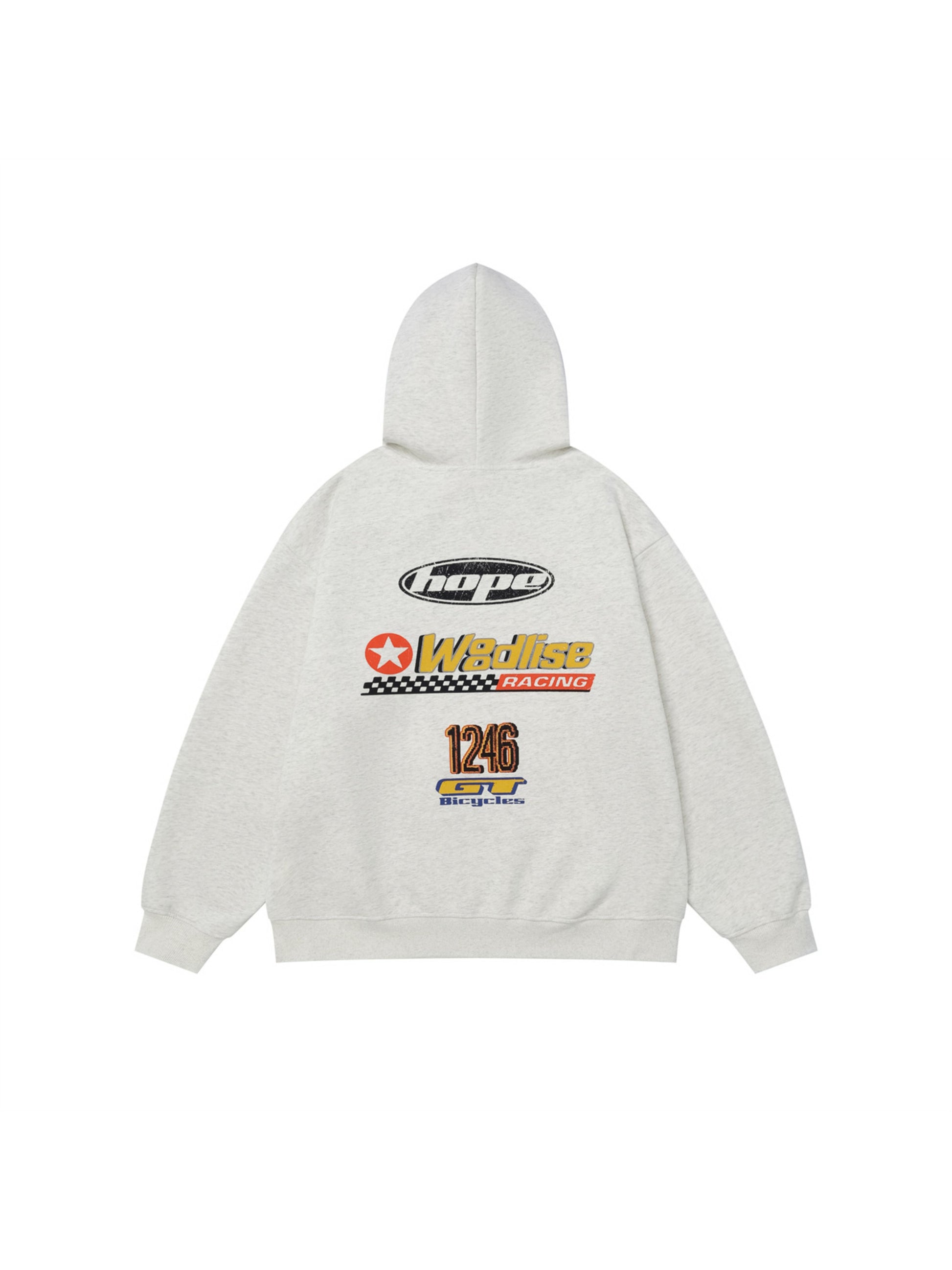 Car Explosion Letters Print Hoodie