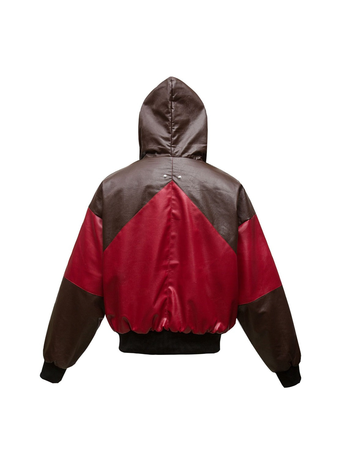 High Street Motorcycle Style Assemble Collision Color Jacket