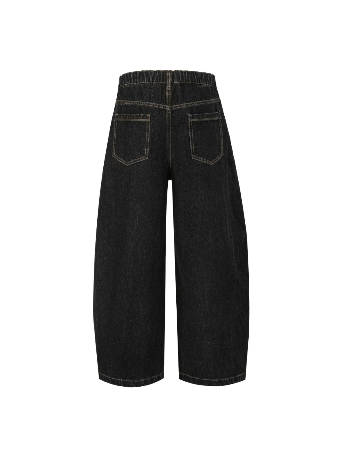 Hip-hop Detachable Square Scarf Silhouette Jeans