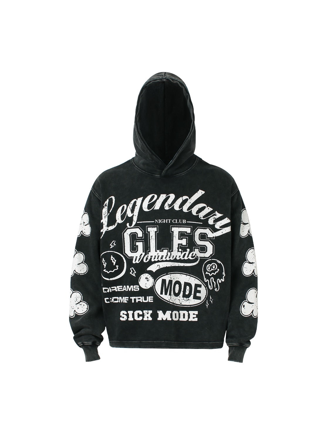 High Street Print Letter Hoodie