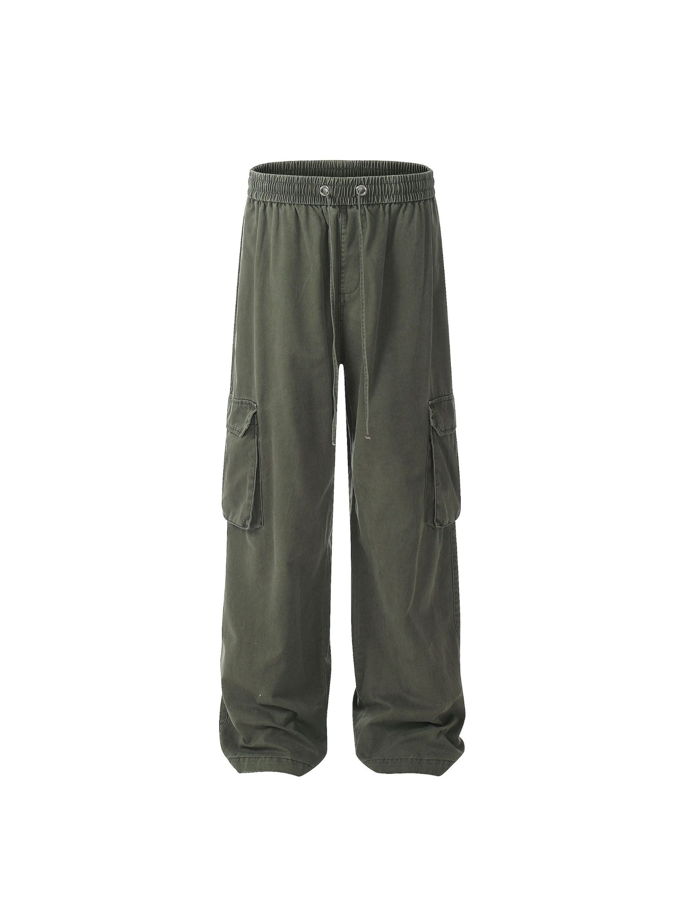 Vinatge Washed Multi-pocket Work Cargo Pants