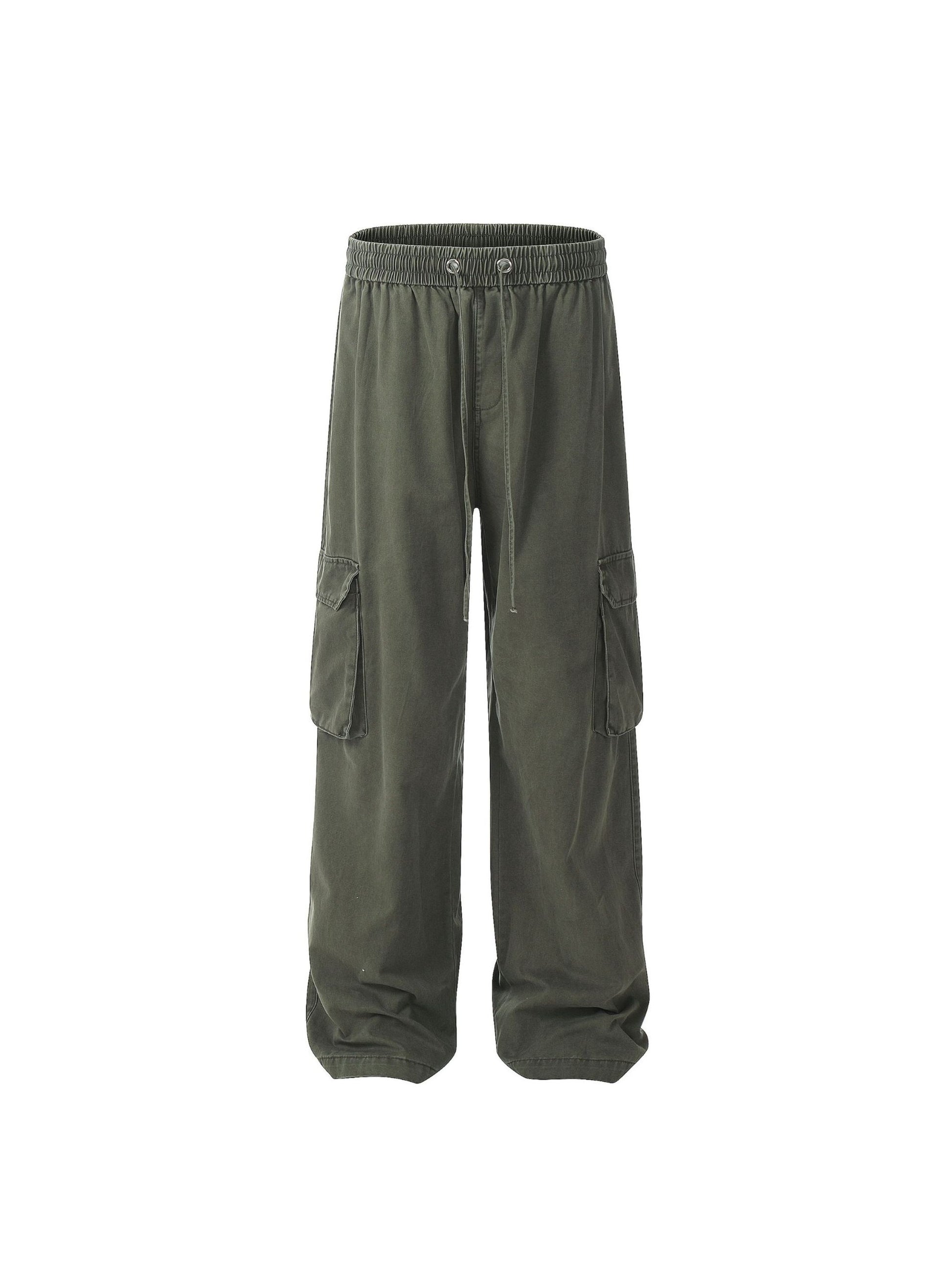 Vinatge Washed Multi-pocket Work Cargo Pants