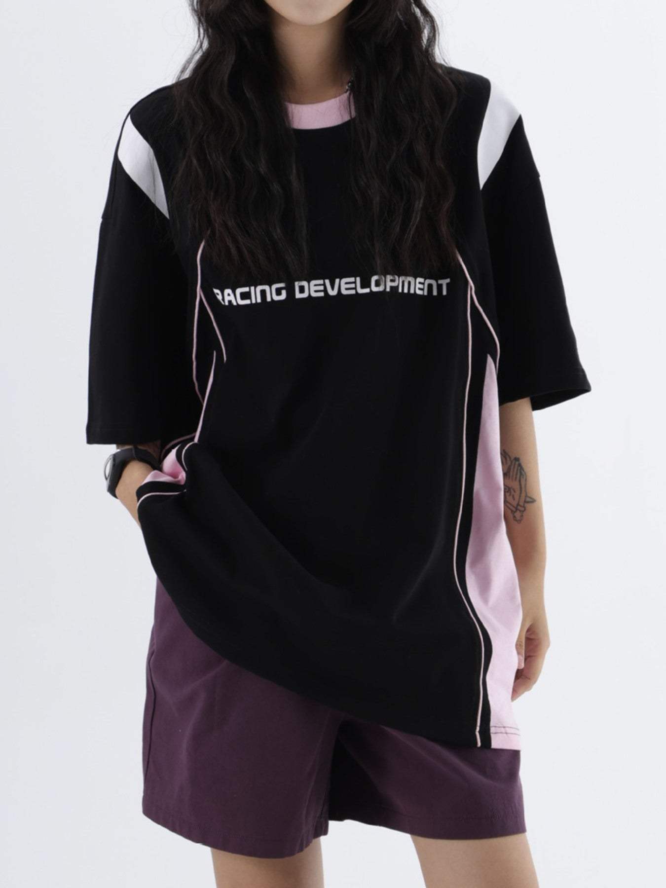 Disguisen Hip-hop Loose Sports Casual T-shirt