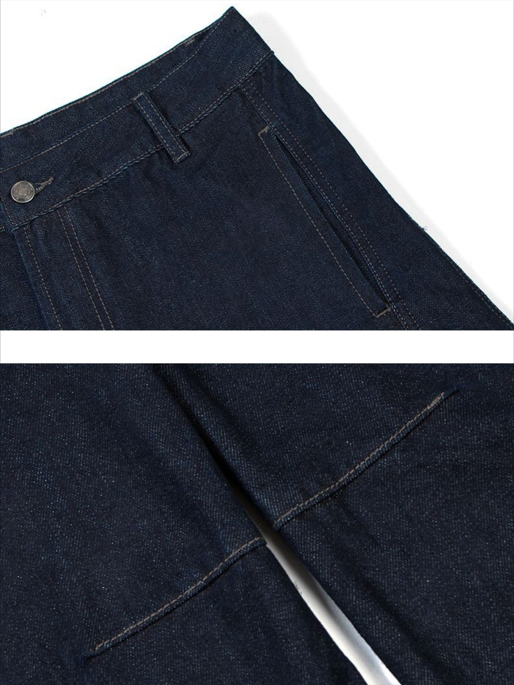 Washed Curved Jeans