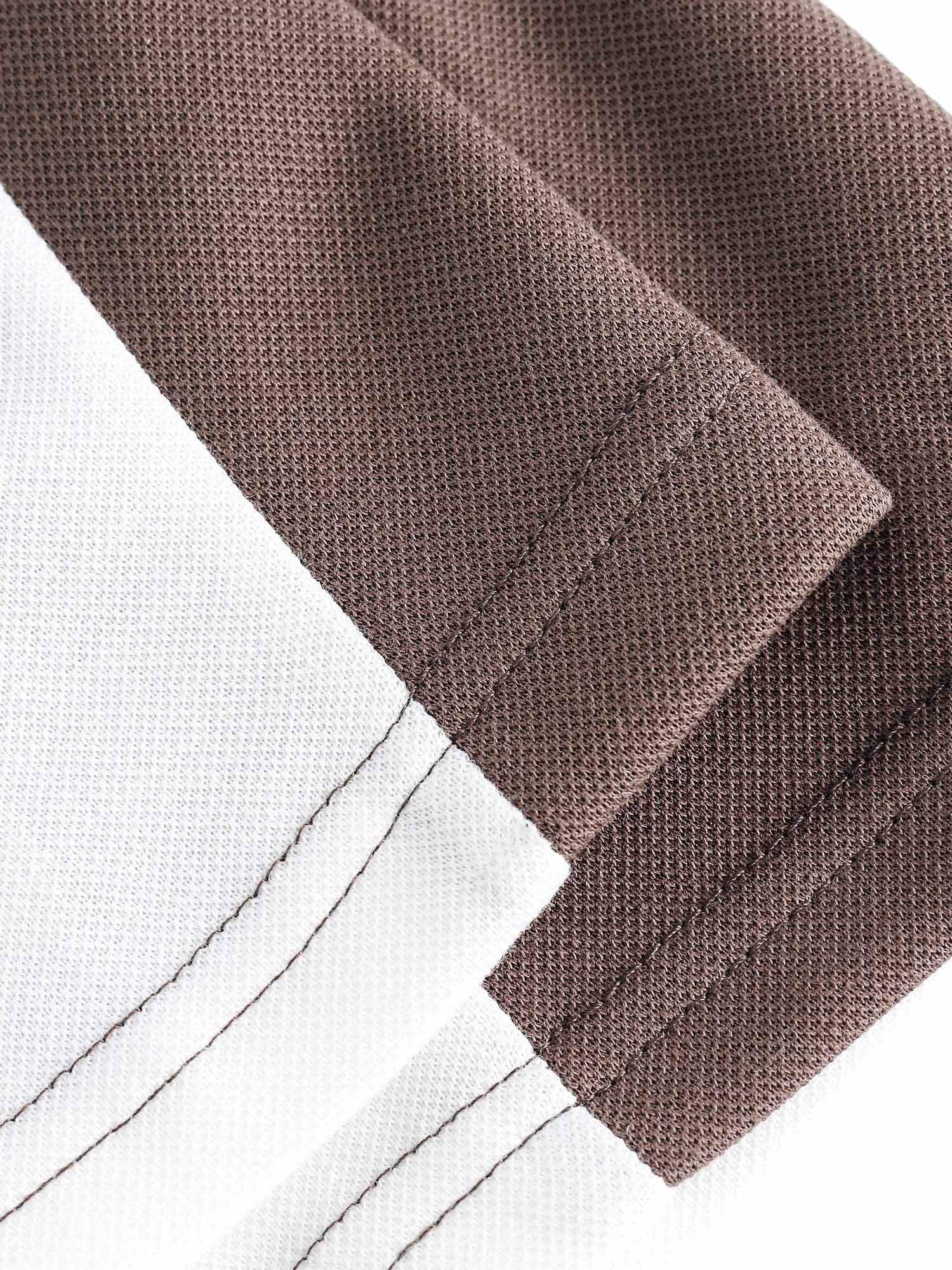 Disguisen American Retro Patchwork POLO Shirt