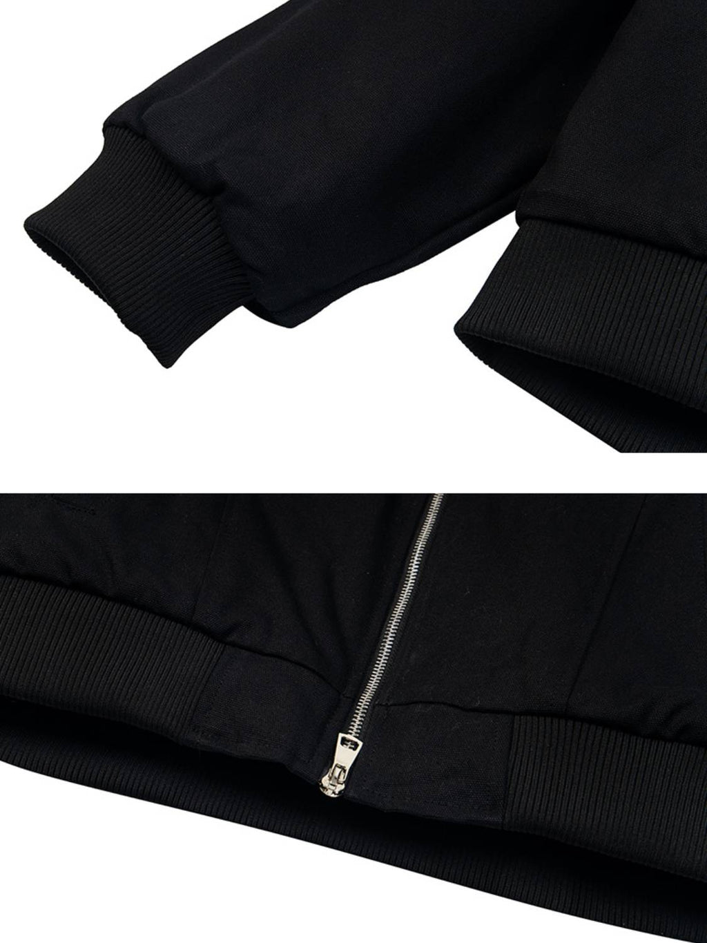 Vintage Padded Canvas Double-headed Zipper Jacket
