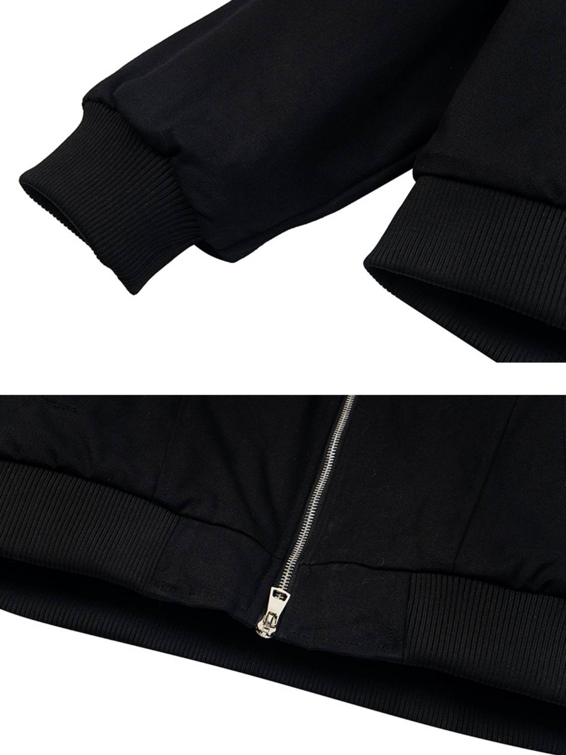 Vintage Padded Canvas Double-headed Zipper Jacket
