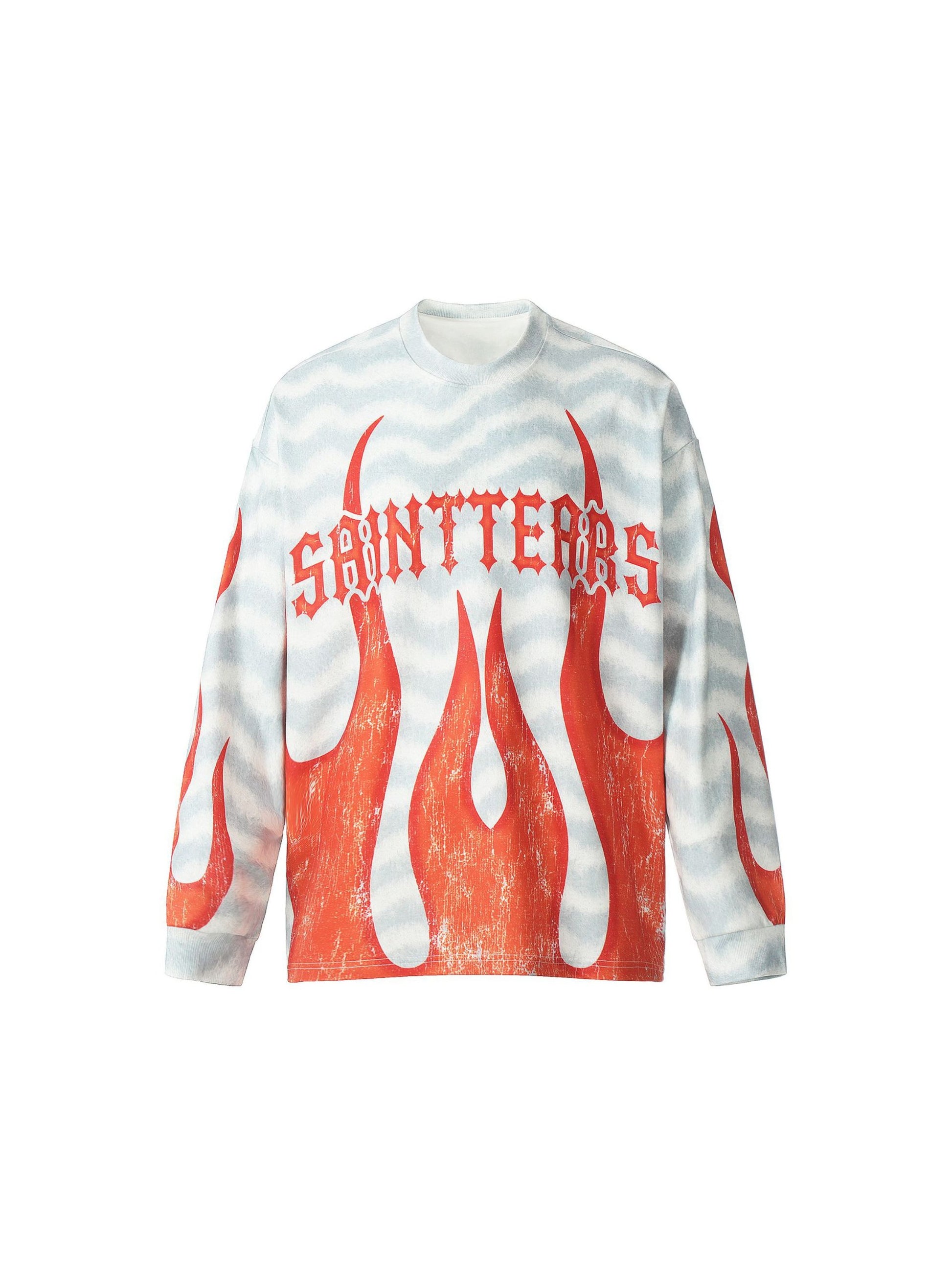Flame Print Long Sleeve T-shirt