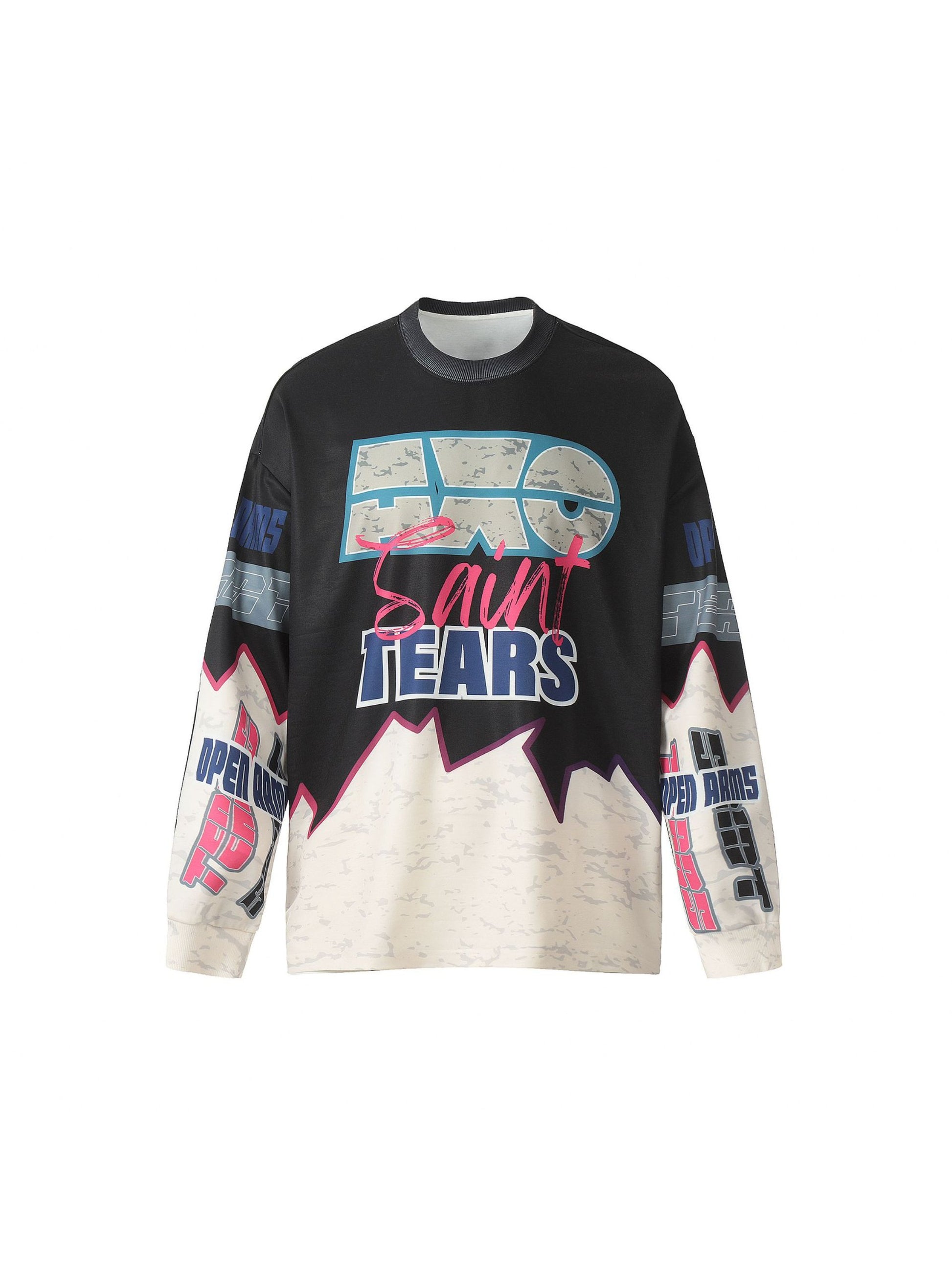 Contrast Color Long Sleeve T-shirt