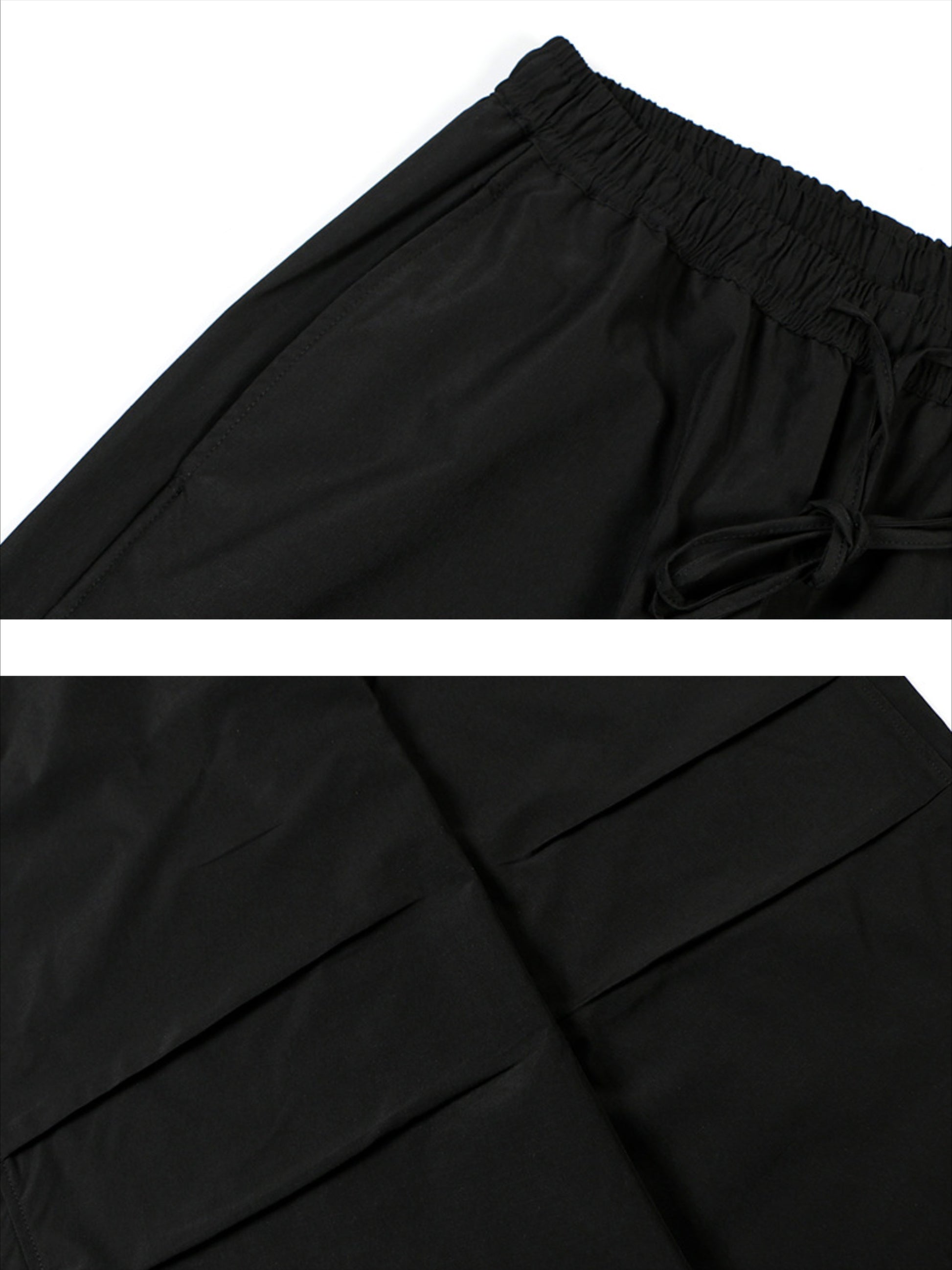 Drawstring Pleated Pants