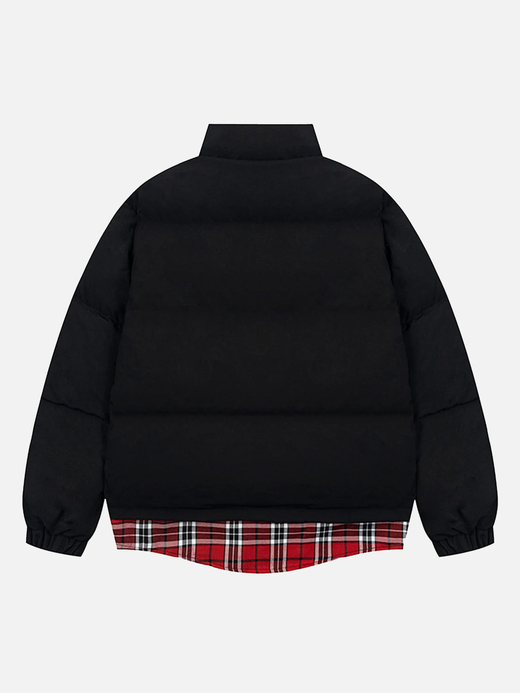 Vintage Fake Two-piece Plaid Coat