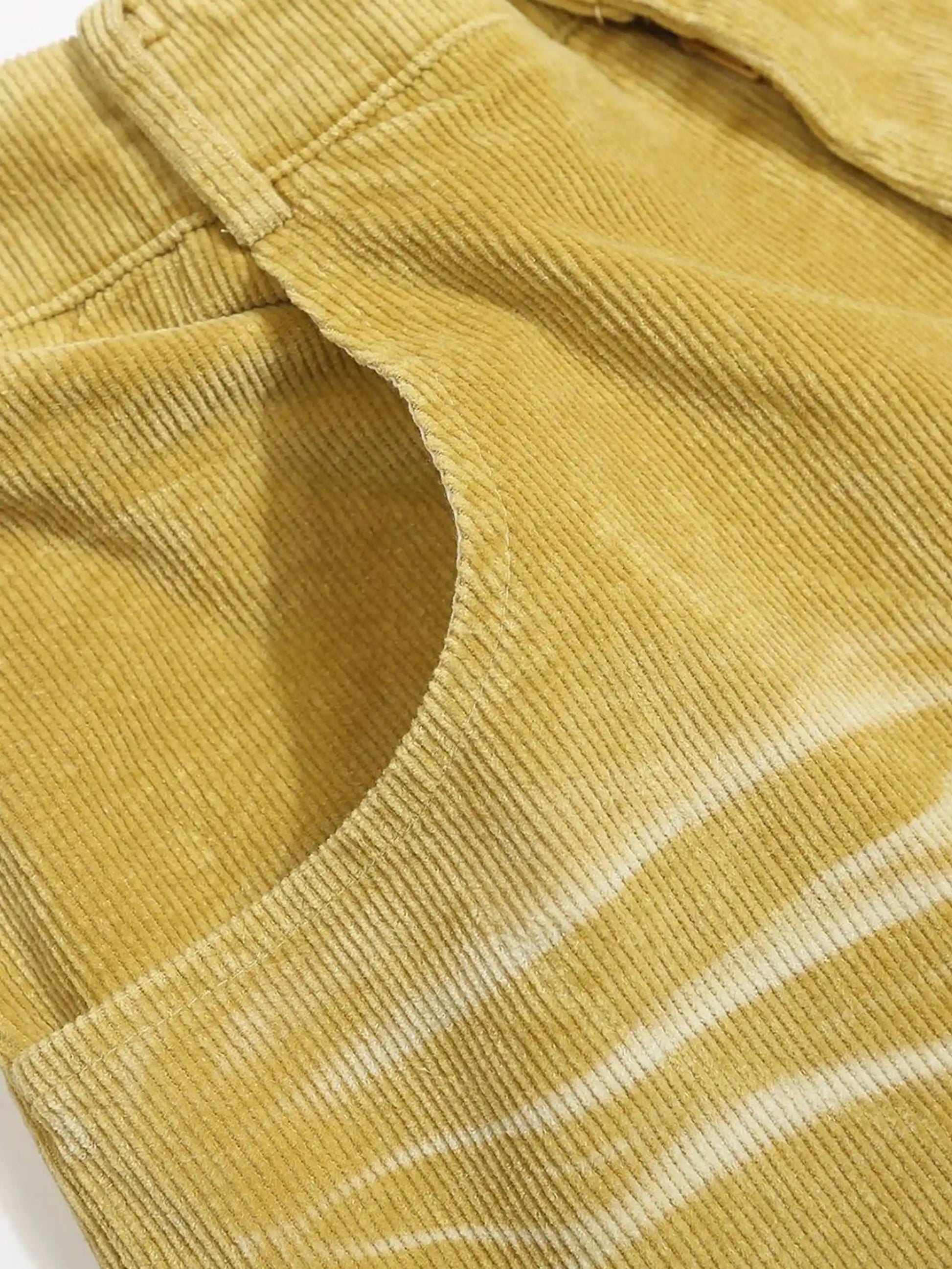Vintage Water Ripples Corduroy Straight Leg Pants
