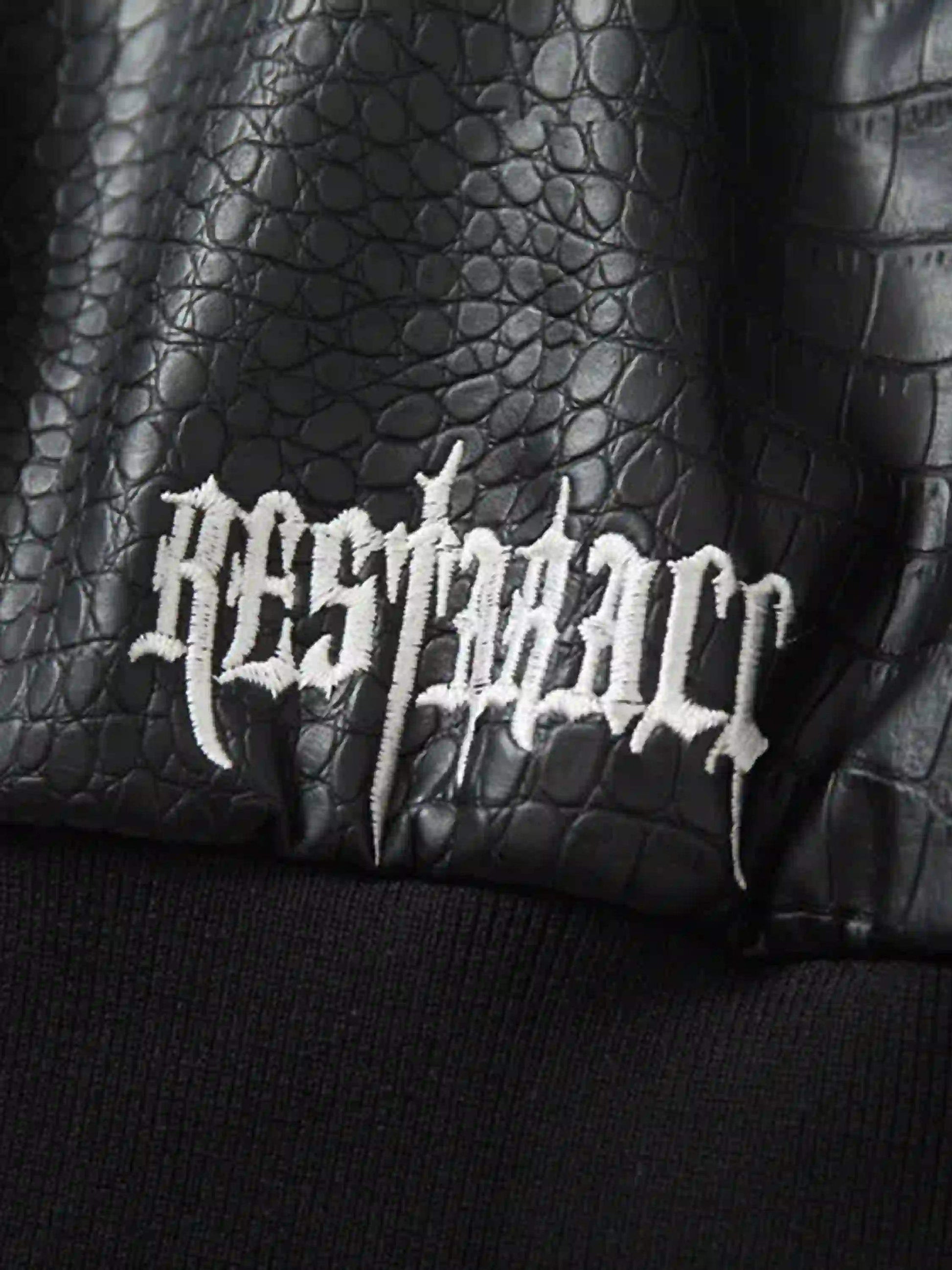 Disguisen Hip Hop Gothic Embroidered Baseball Jacket