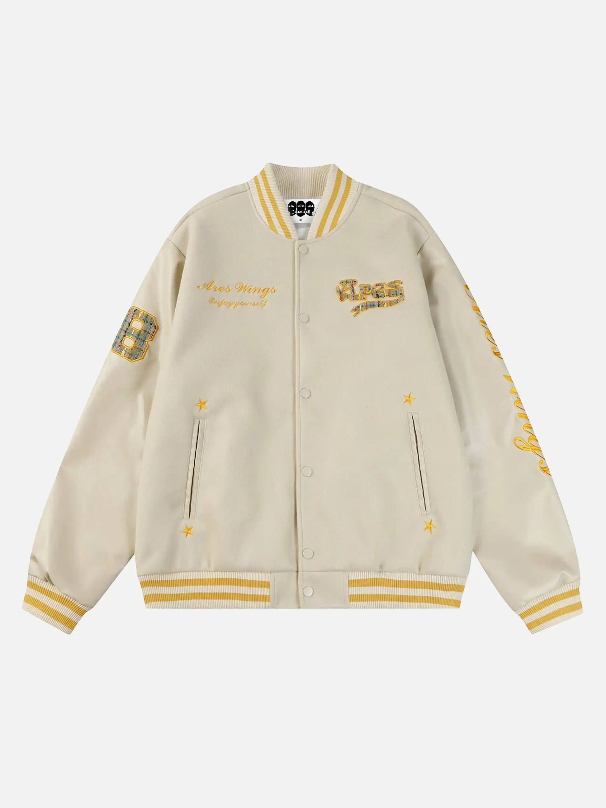 Disguisen American Retro Applique Baseball Jacket