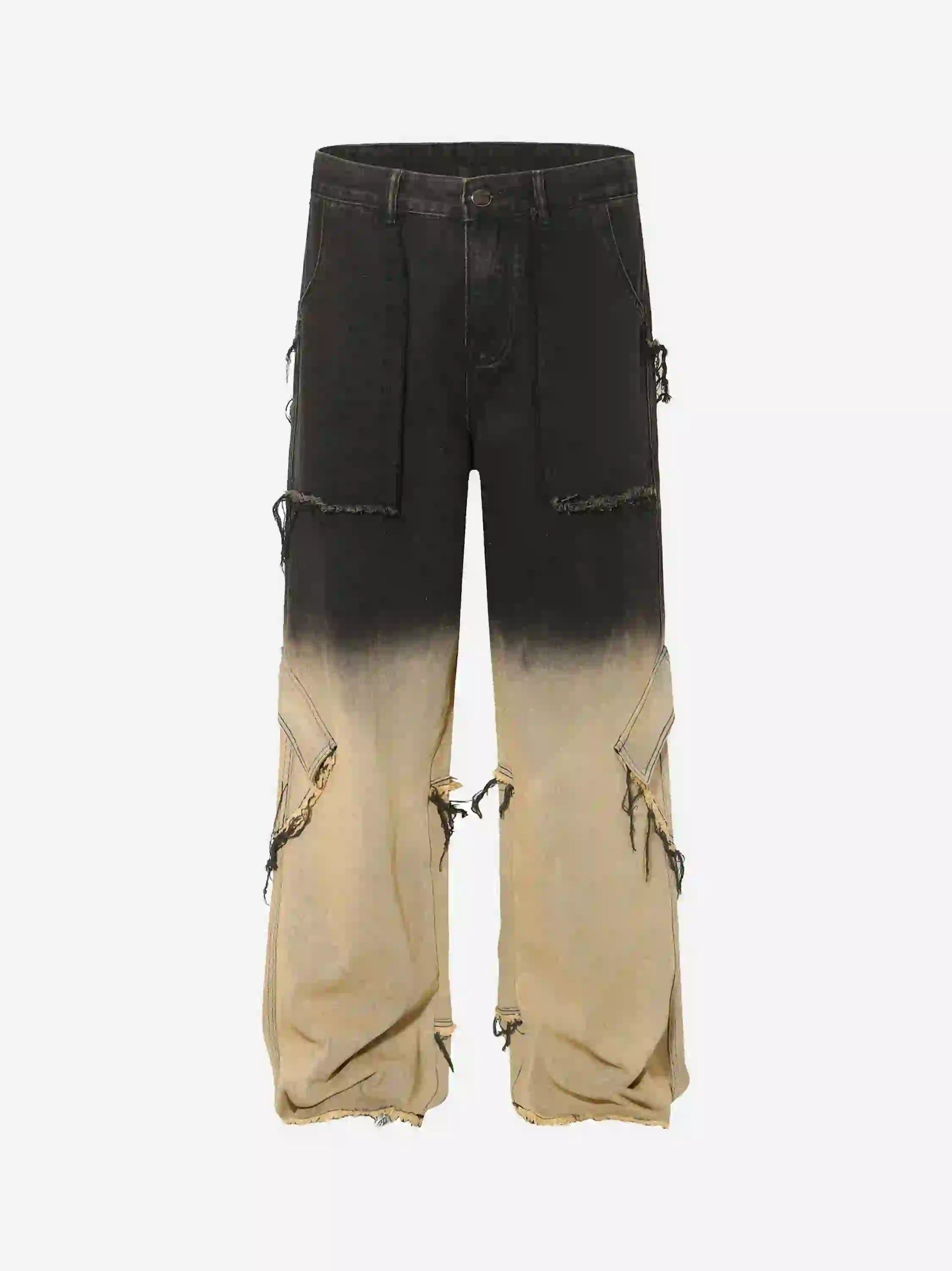 Disguisen American Style Raw Edge Dyed Jeans