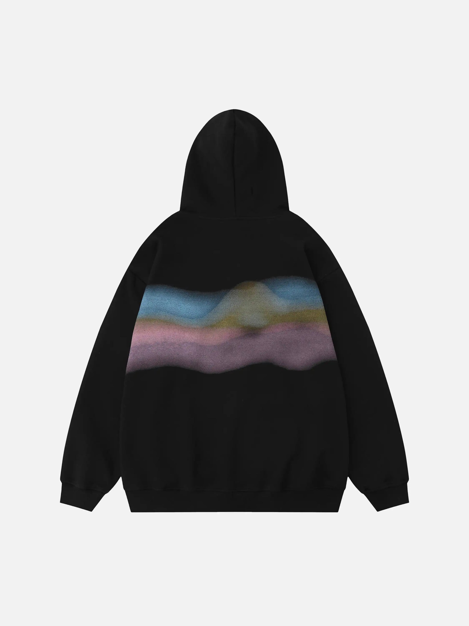 Rainbow Musical Notes Embroidered Hoodie