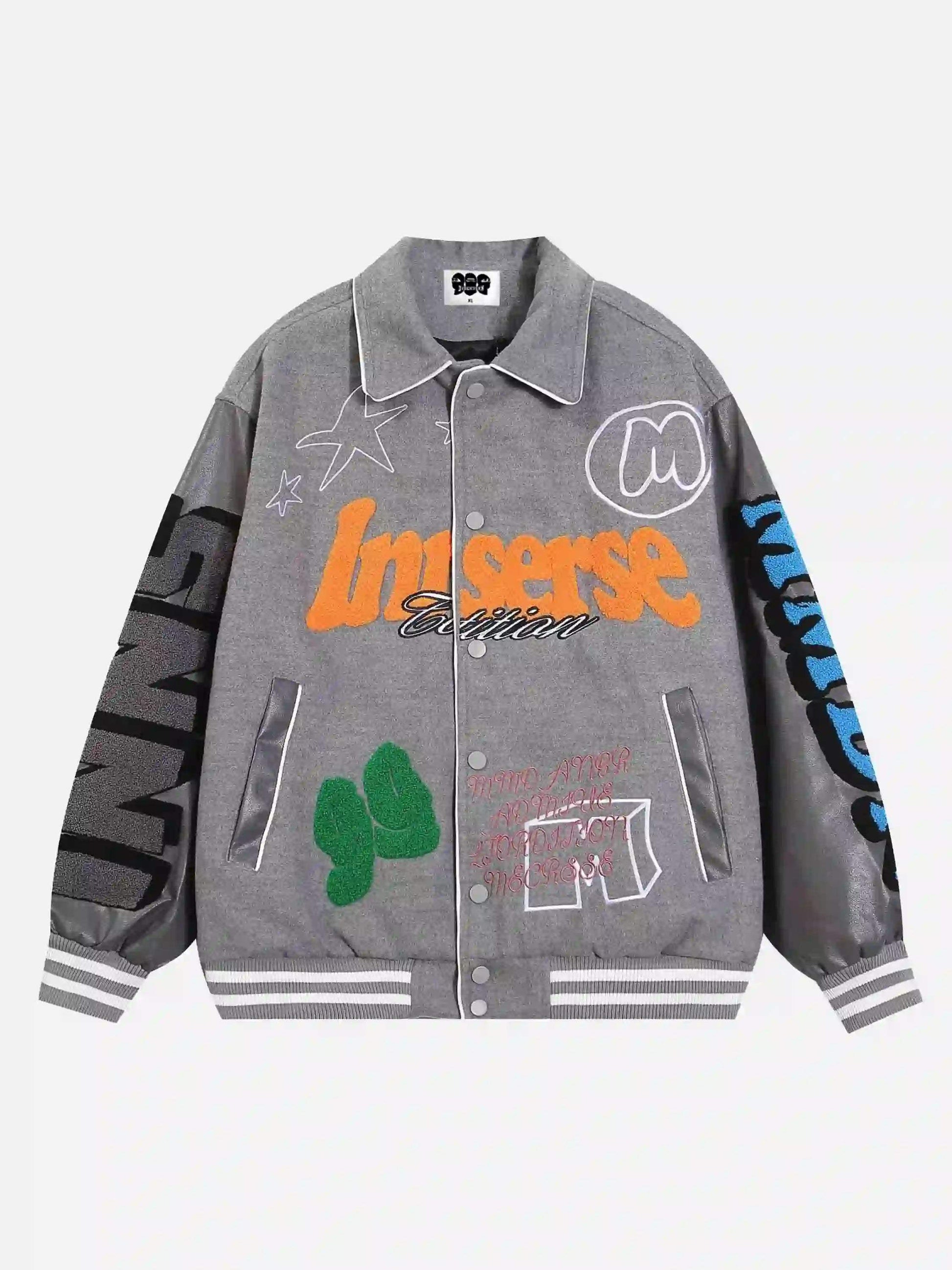 Disguisen American Retro Woolen Baseball Jacket