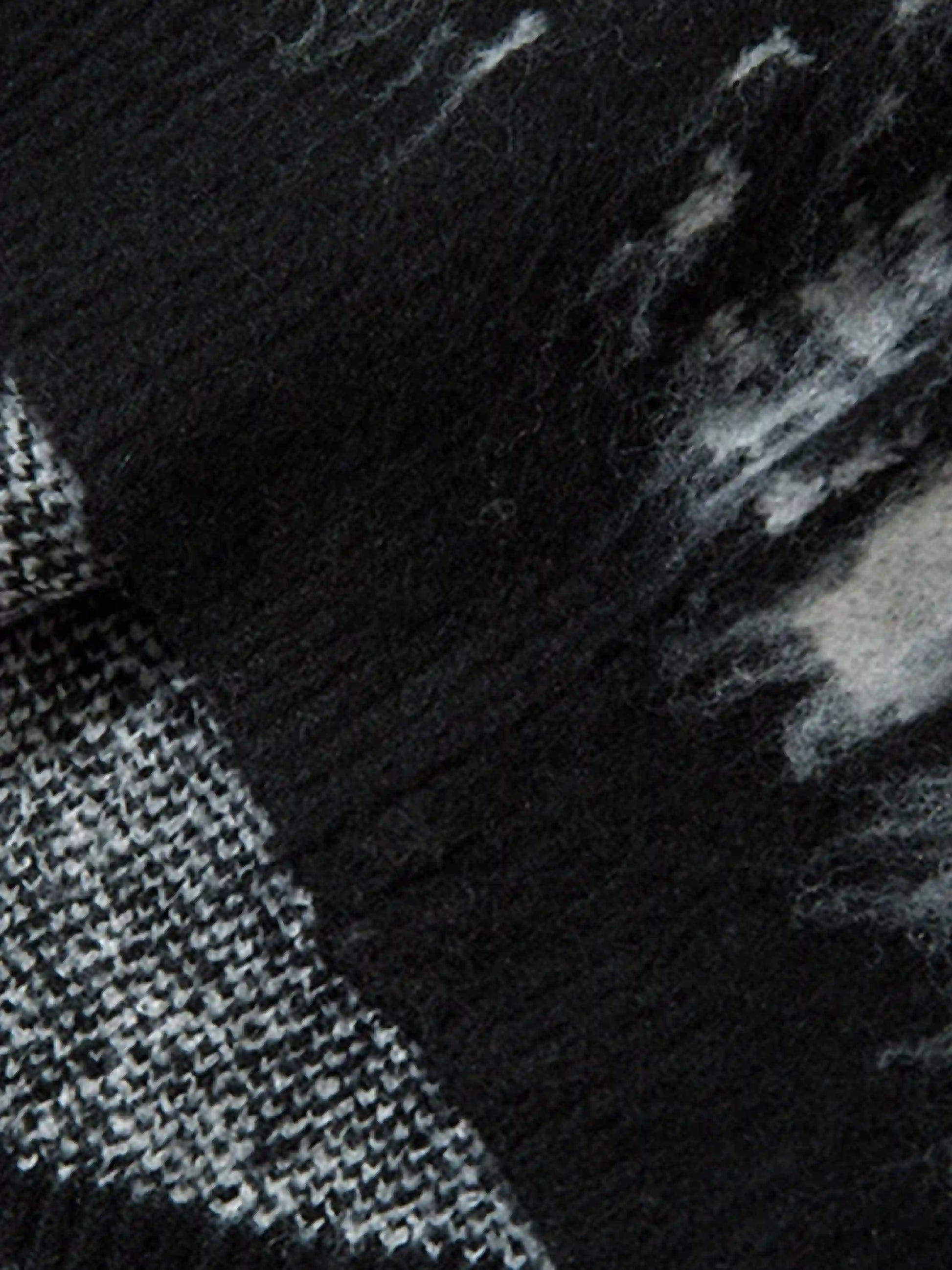 Disguisen Star Graffiti Knitted Zip-up Hoodie
