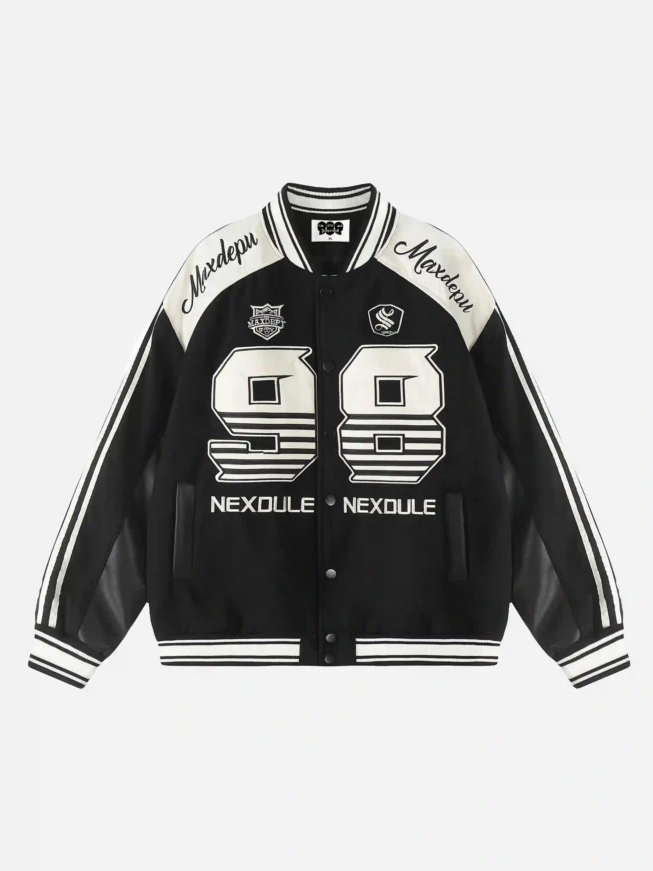 Disguisen Number 98 Embroidered Baseball Jacket