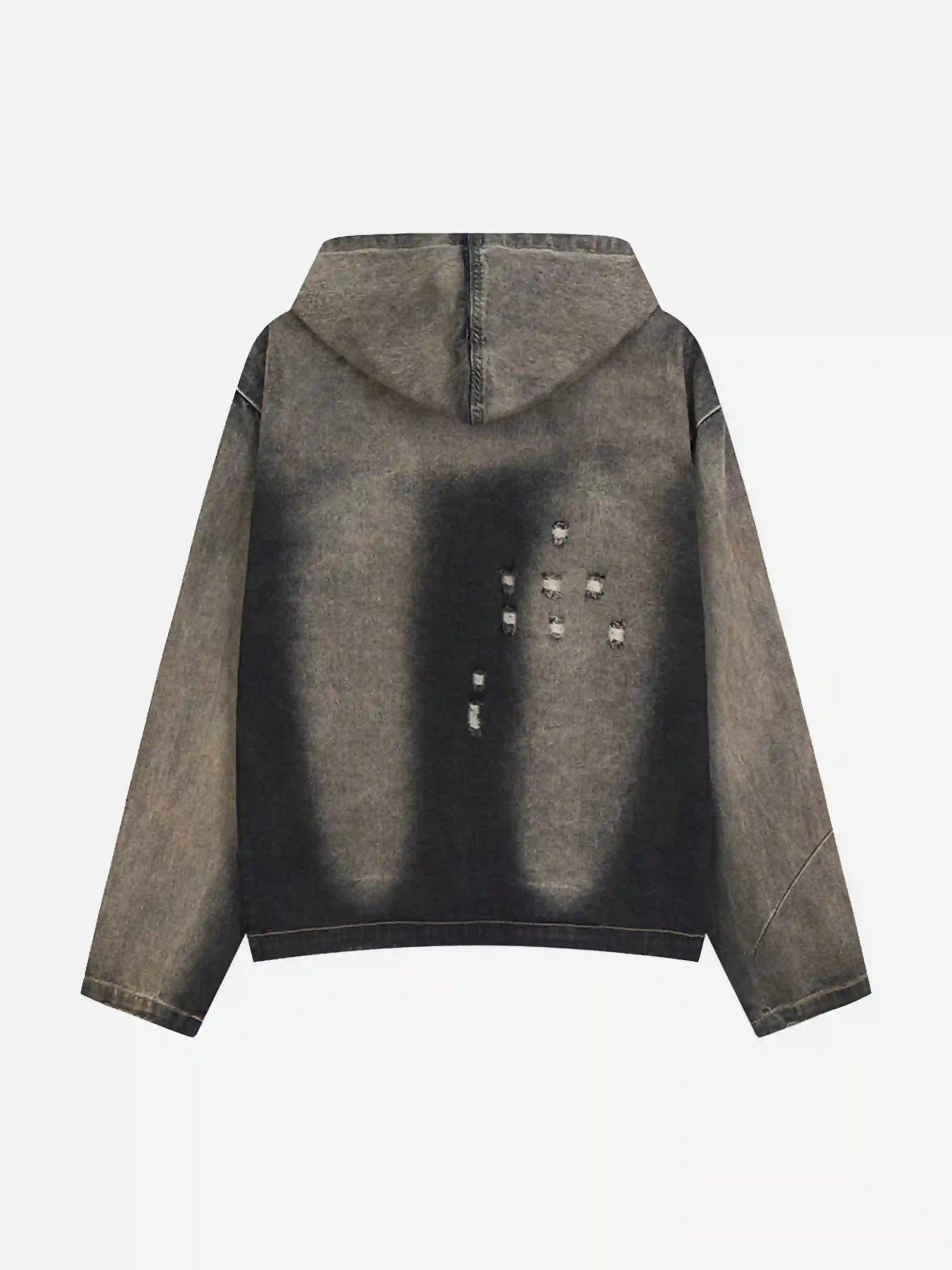 Disguisen Yellow Mud Dyeing Washed Hooded Denim Jacket