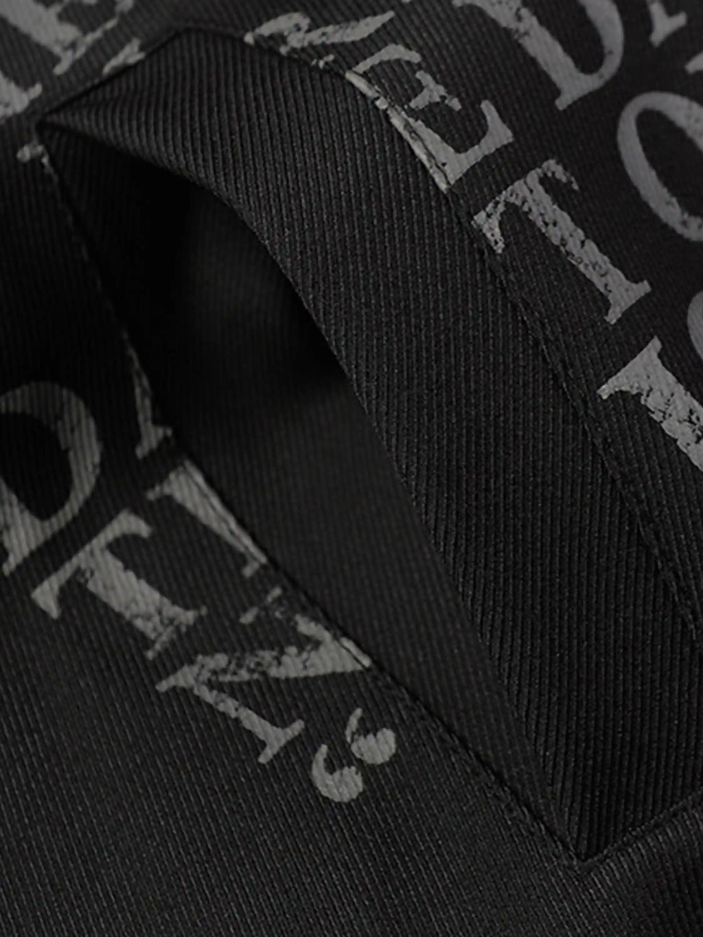 Disguisen American Retro Distressed Letter Print Jacket