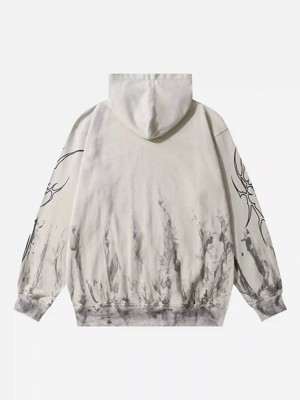 Disguisen American Style Dark Letter Graffiti Hoodie