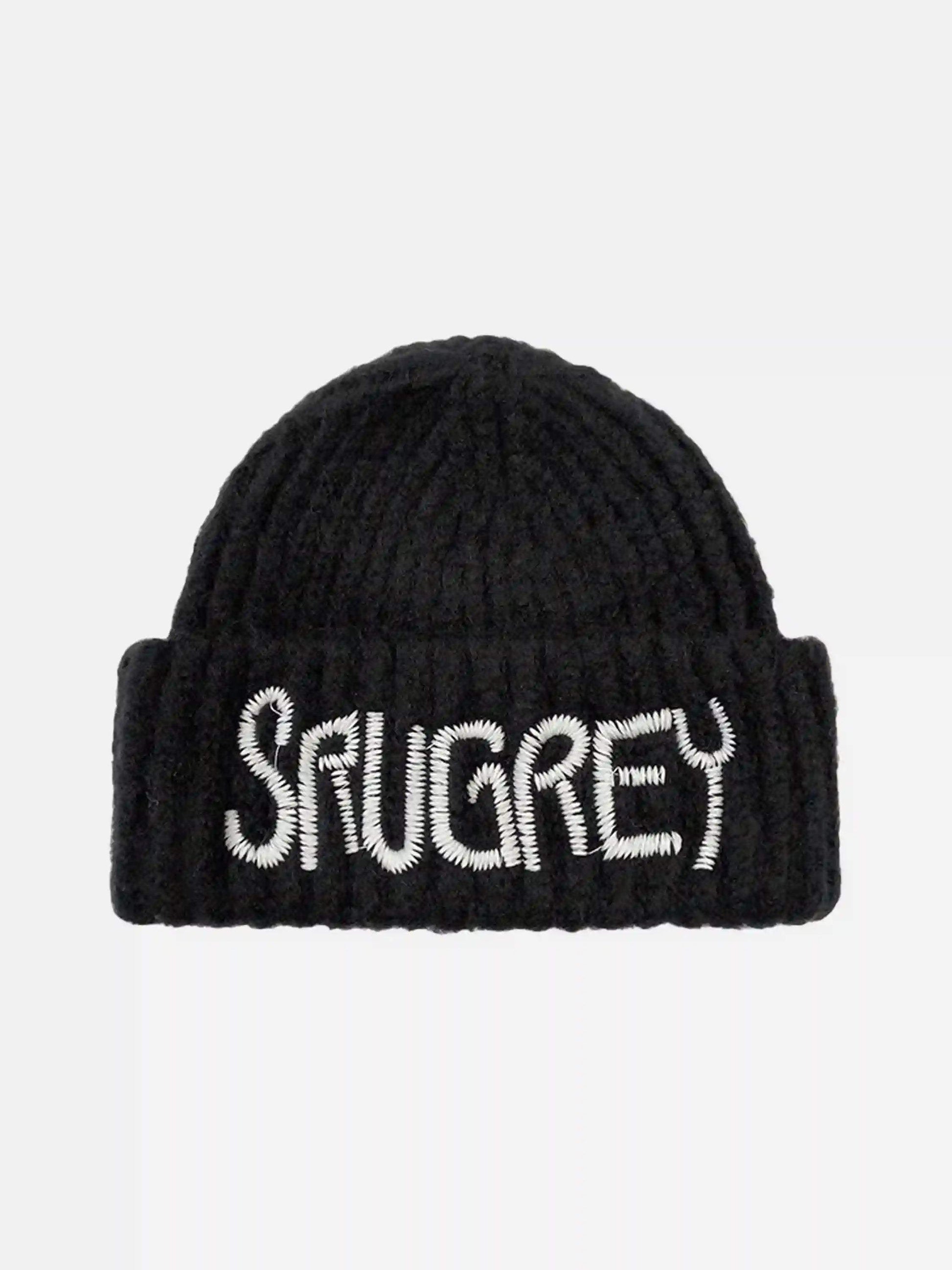 Disguisen American Style Letter Embroidered Knitted Hat