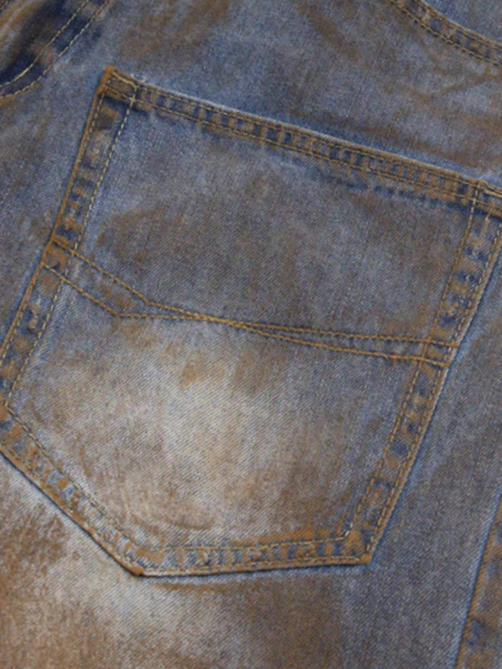 Disguisen American Style Wasteland Style Wide-Leg Denim Jorts