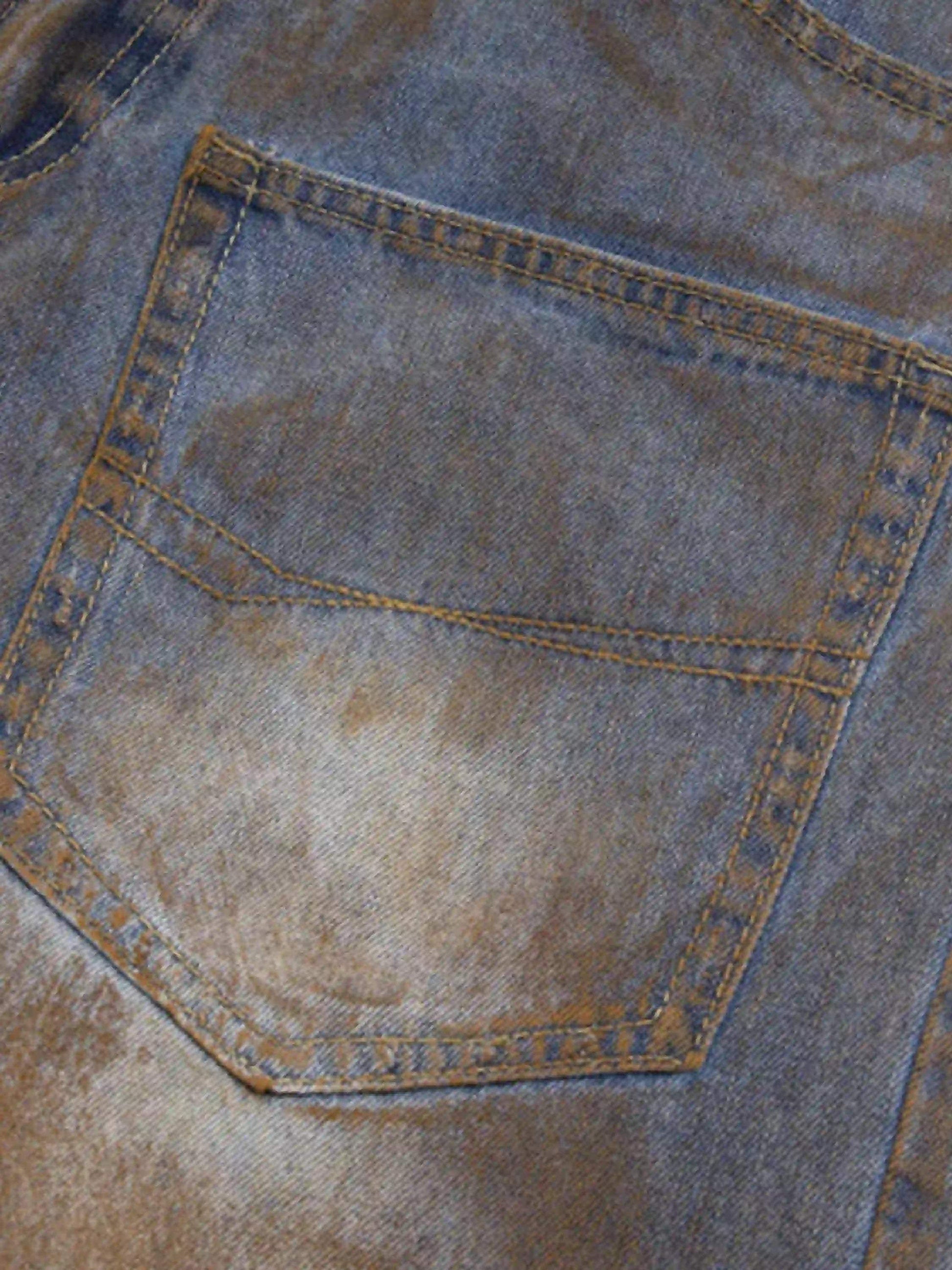 Disguisen American Style Wasteland Style Wide-Leg Denim Jorts