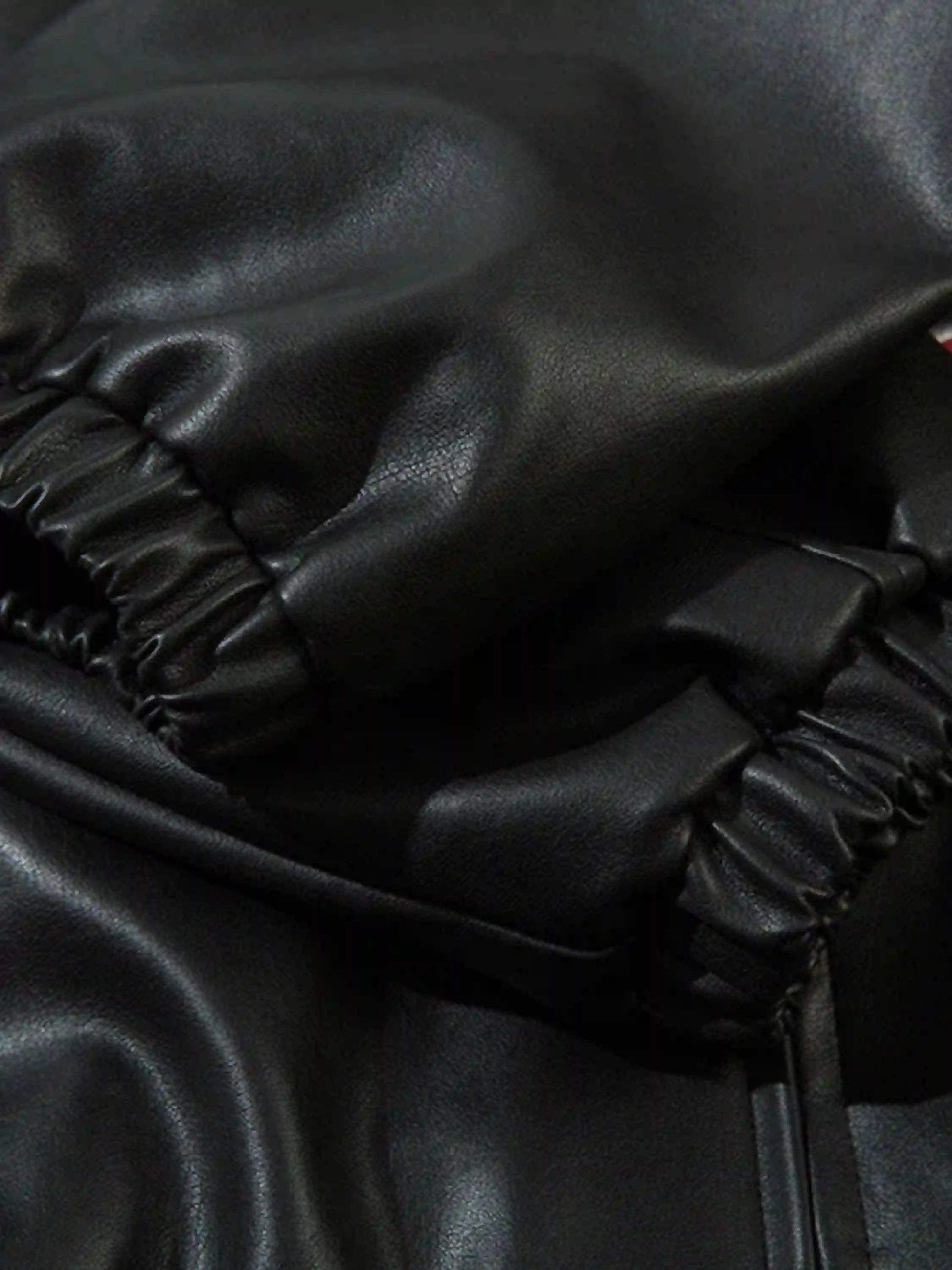 Disguisen Gothic Alphabet Patch Racing Collar Jacket