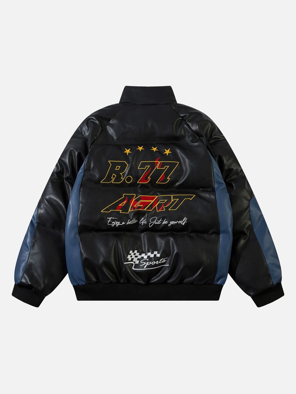 Disguisen American Retro Flame Embroidered Coat