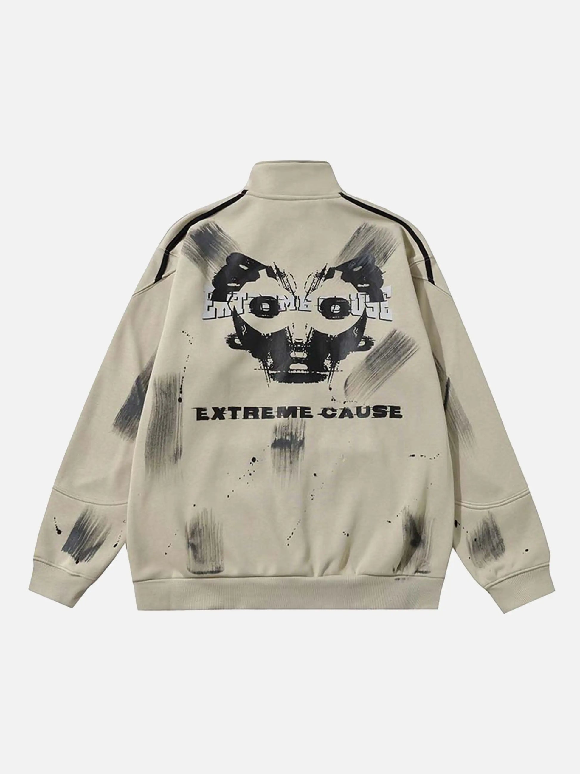 Graffiti Dot Pattern Print Jacket