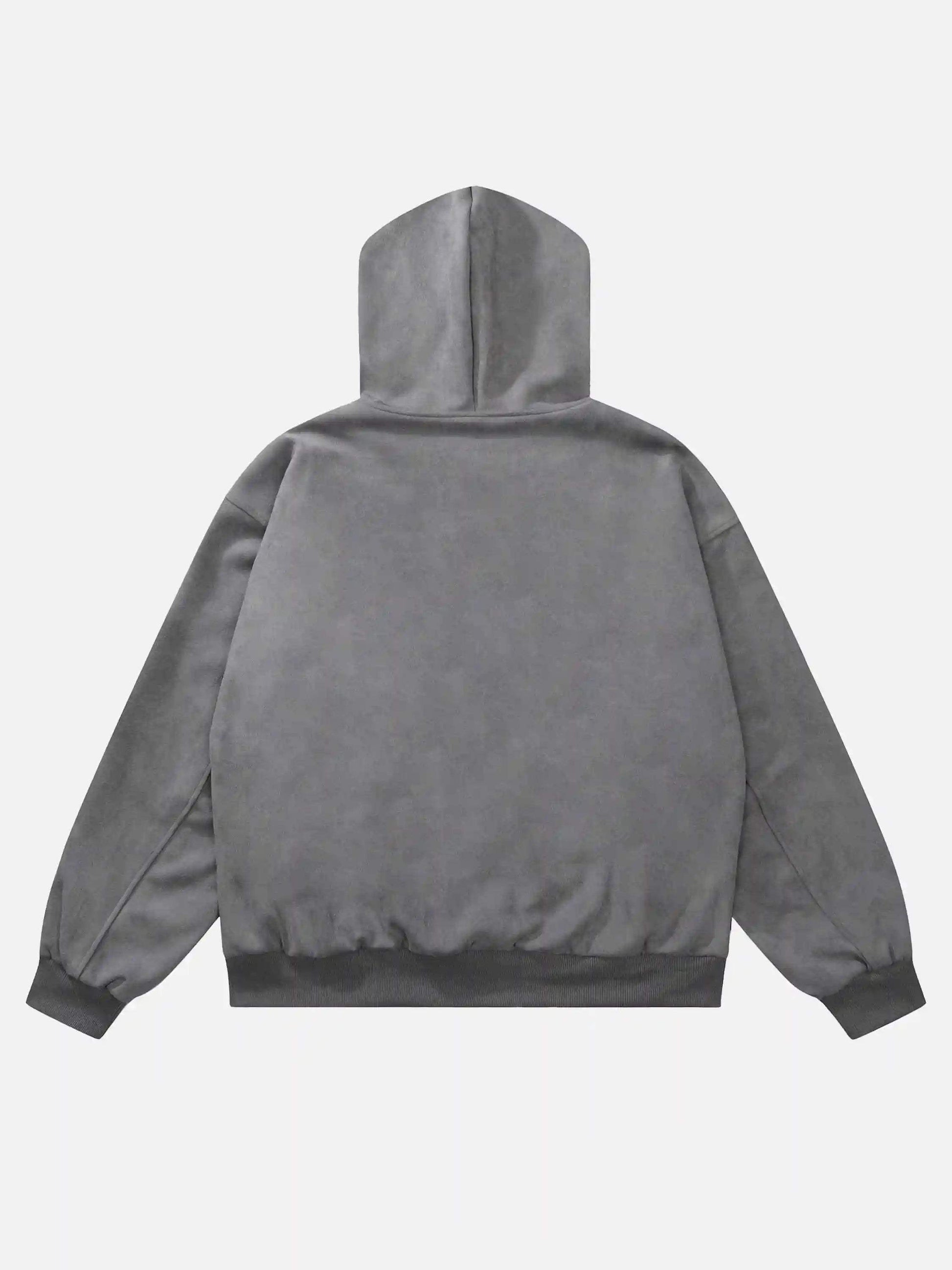 Disguisen American Style Skull Foam Print Cardigan Hoodies