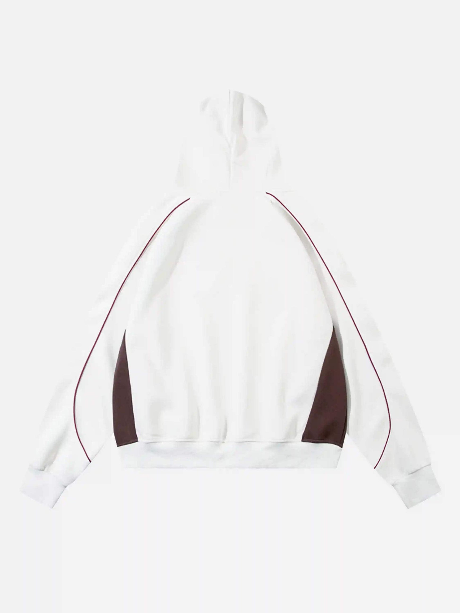 Disguisen Retro Patchwork Hip-Hop Hoodie