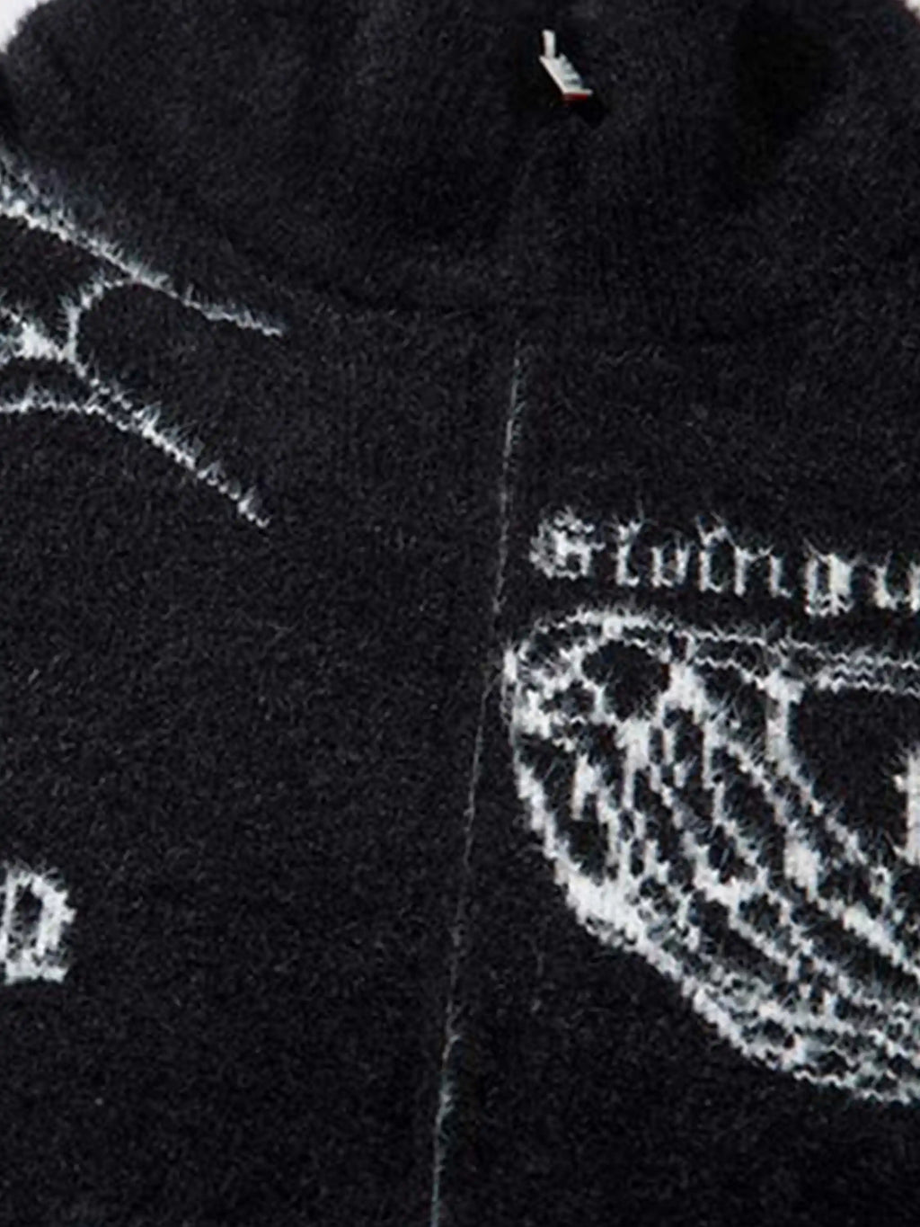 Cross Heart Butterfly Jacquard Cardigan