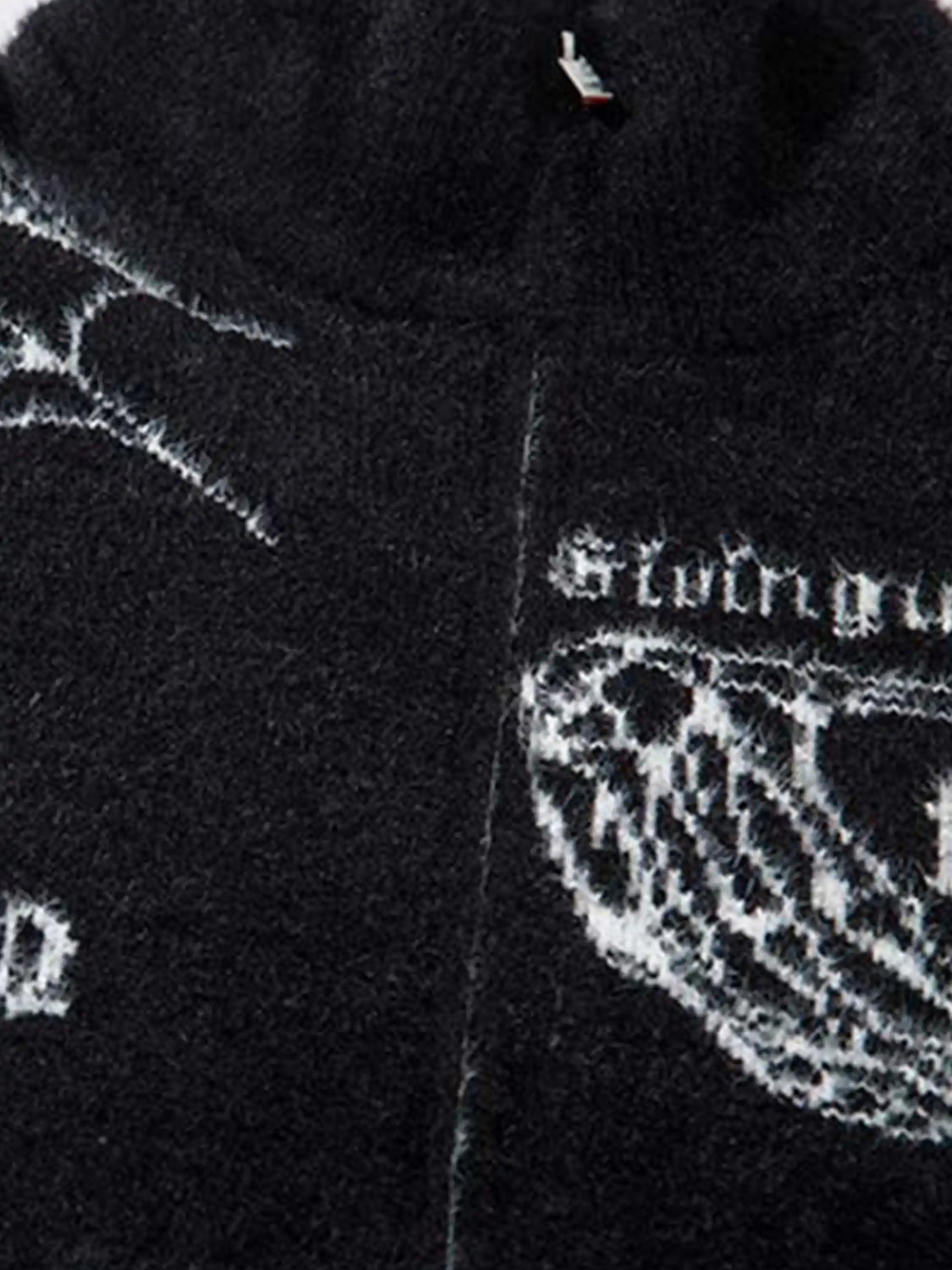 Cross Heart Butterfly Jacquard Cardigan